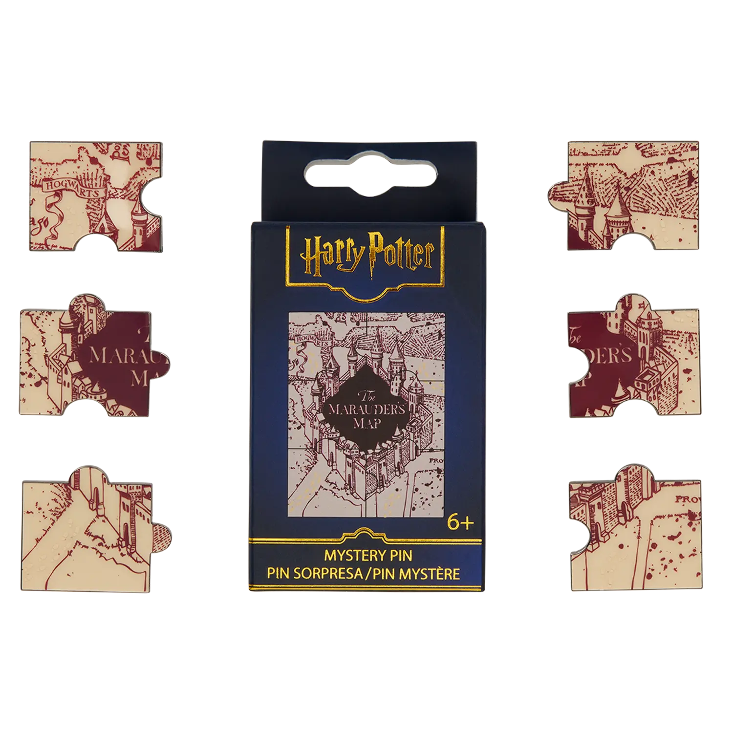 Harry Potter Exclusive The Marauder's Map Puzzle Mystery Box Pin