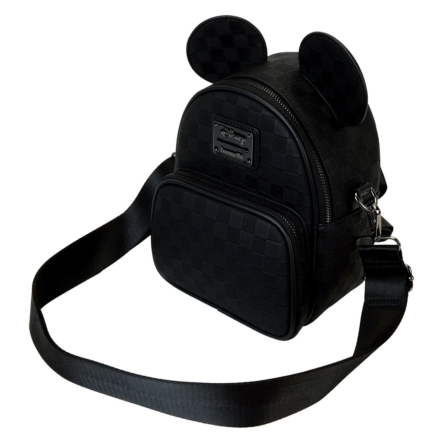 Mickey Mouse Checkered Texture Convertible Mini Backpack & Crossbody Bag - Image 4