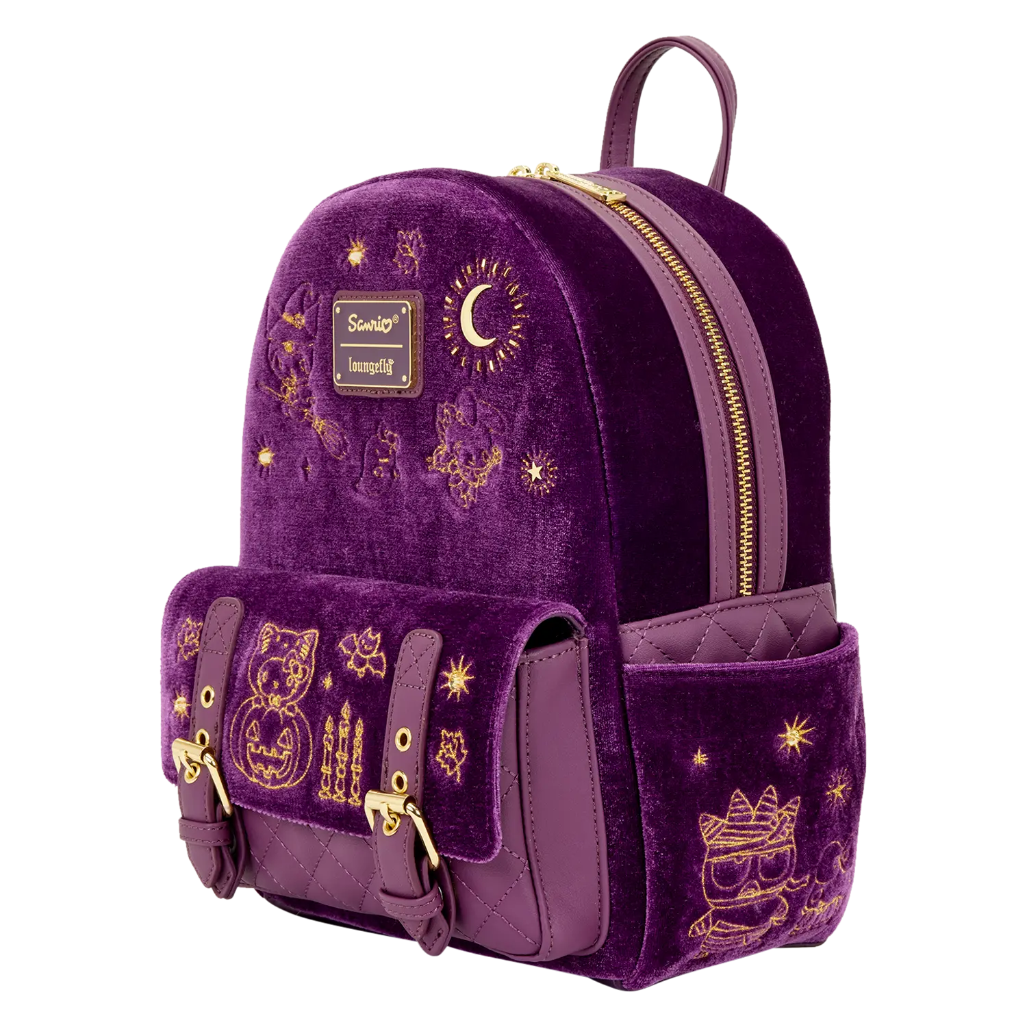 Sanrio Hello Kitty & Friends Exclusive Halloween Costume Velvet Mini Backpack - Image 4