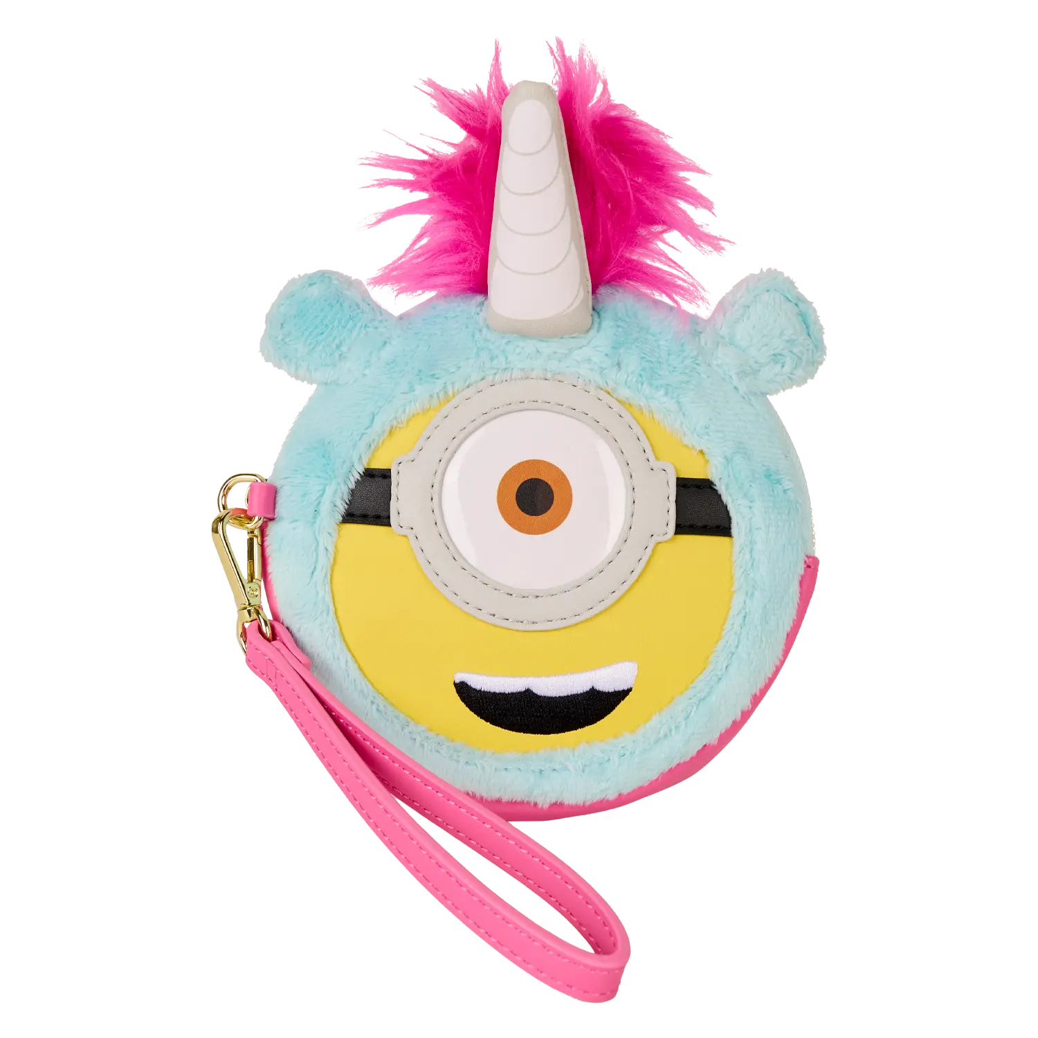 Minions Fluffy Unicorn Exclusive Costume Plush Wristlet Wallet