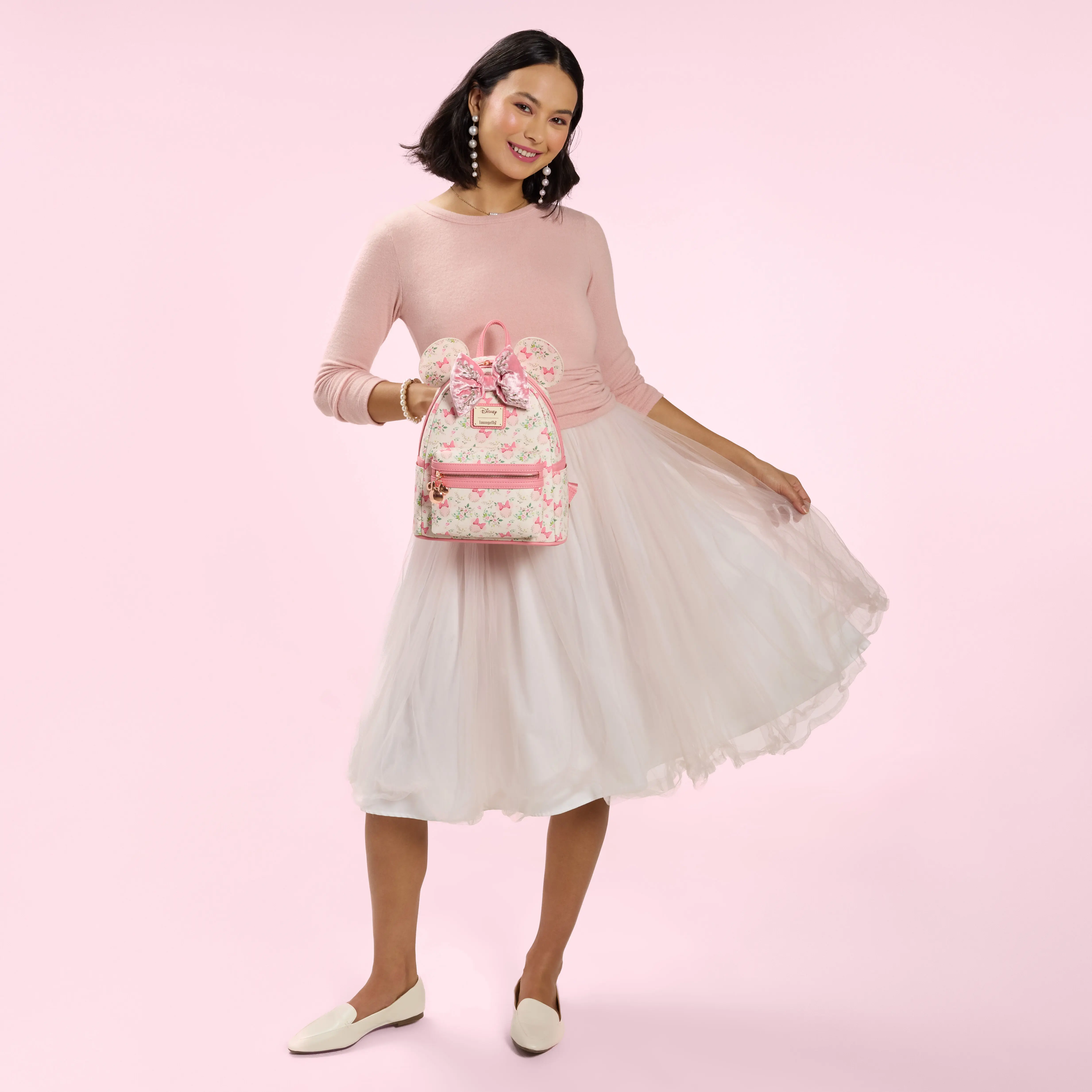 Minnie Mouse Floral All-Over Print Mini Backpack - Image 3