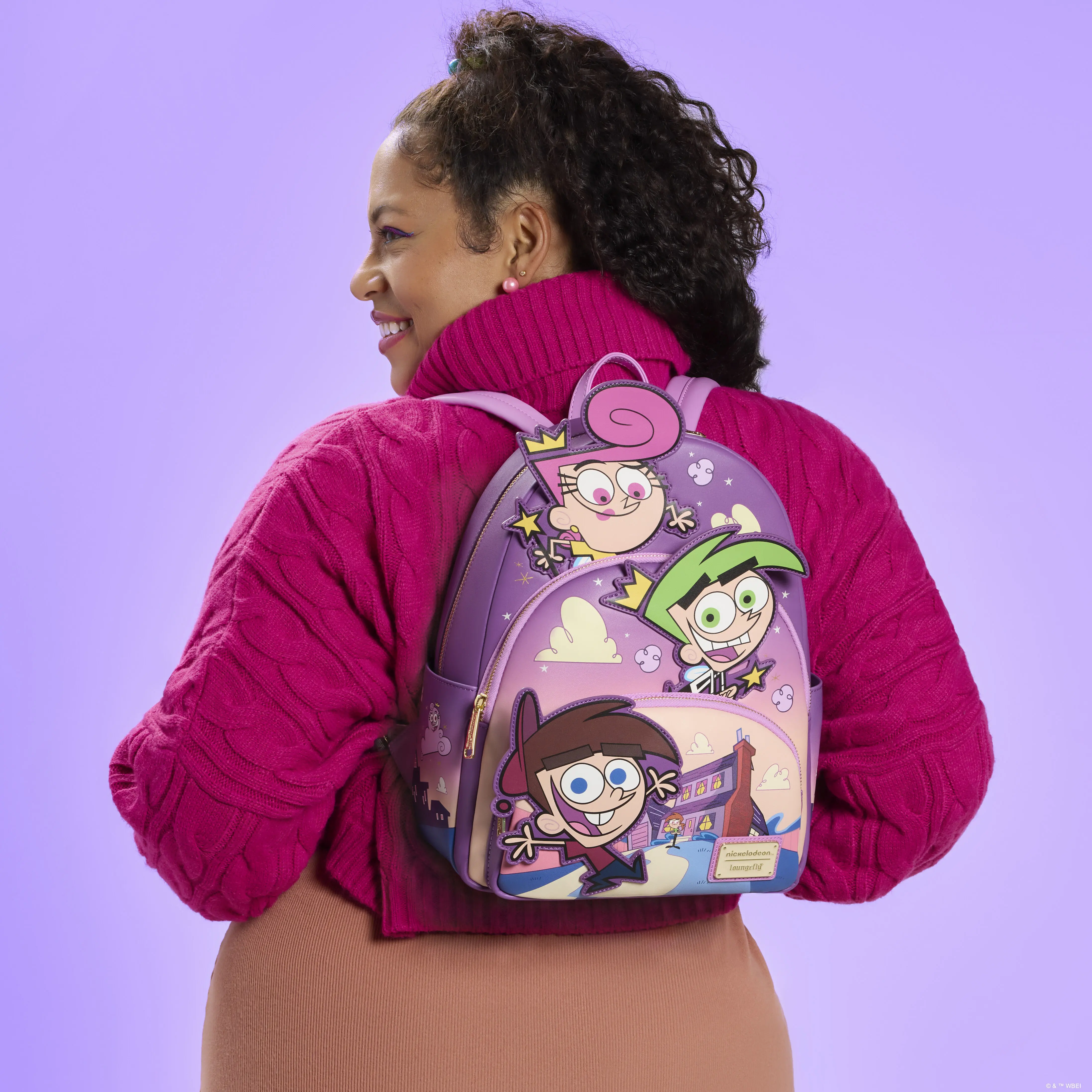 The Fairly OddParents Exclusive Triple Pocket Glow Mini Backpack - Image 2