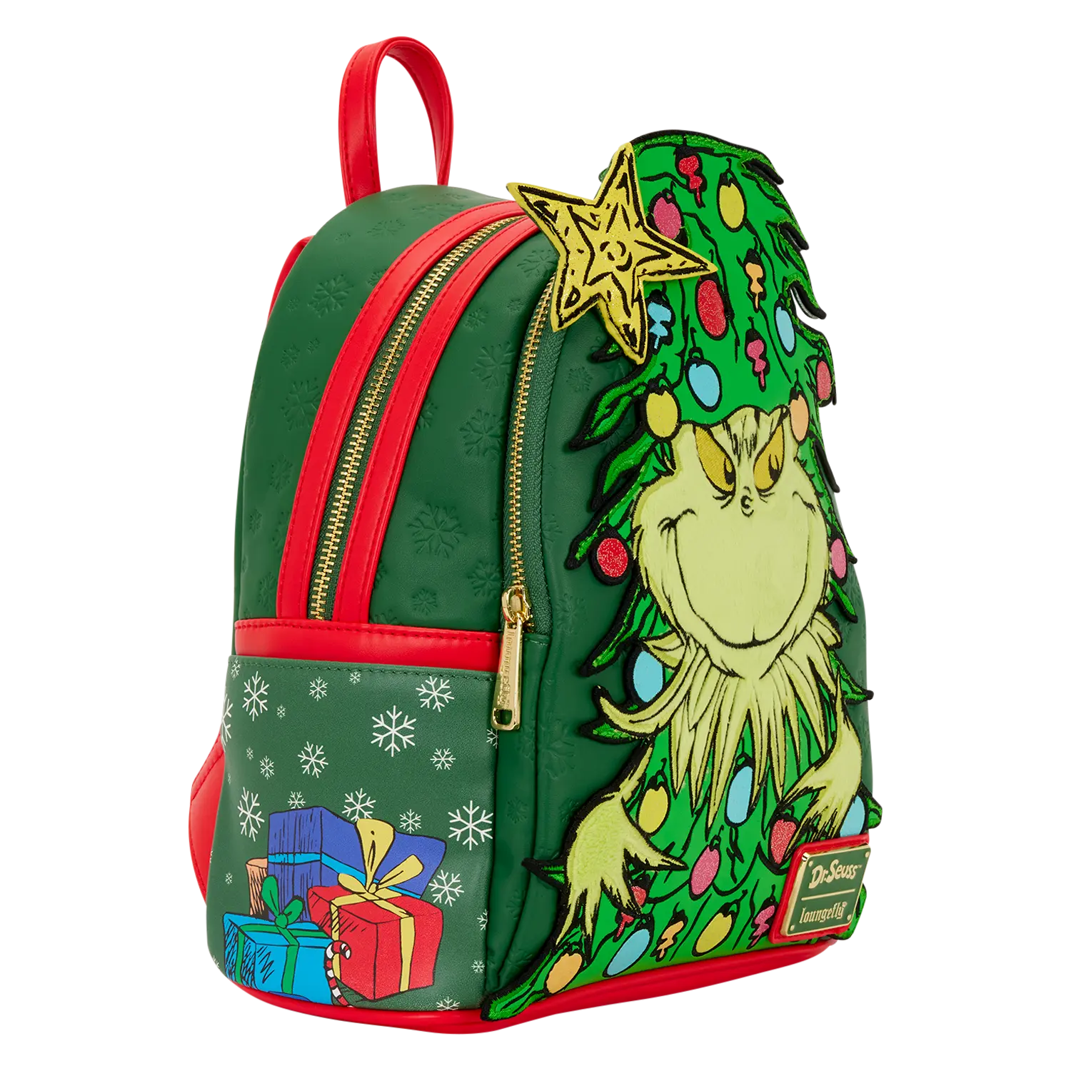 Dr. Seuss How the Grinch Stole Christmas! Tree Light Up Plush Mini Backpack - Image 6