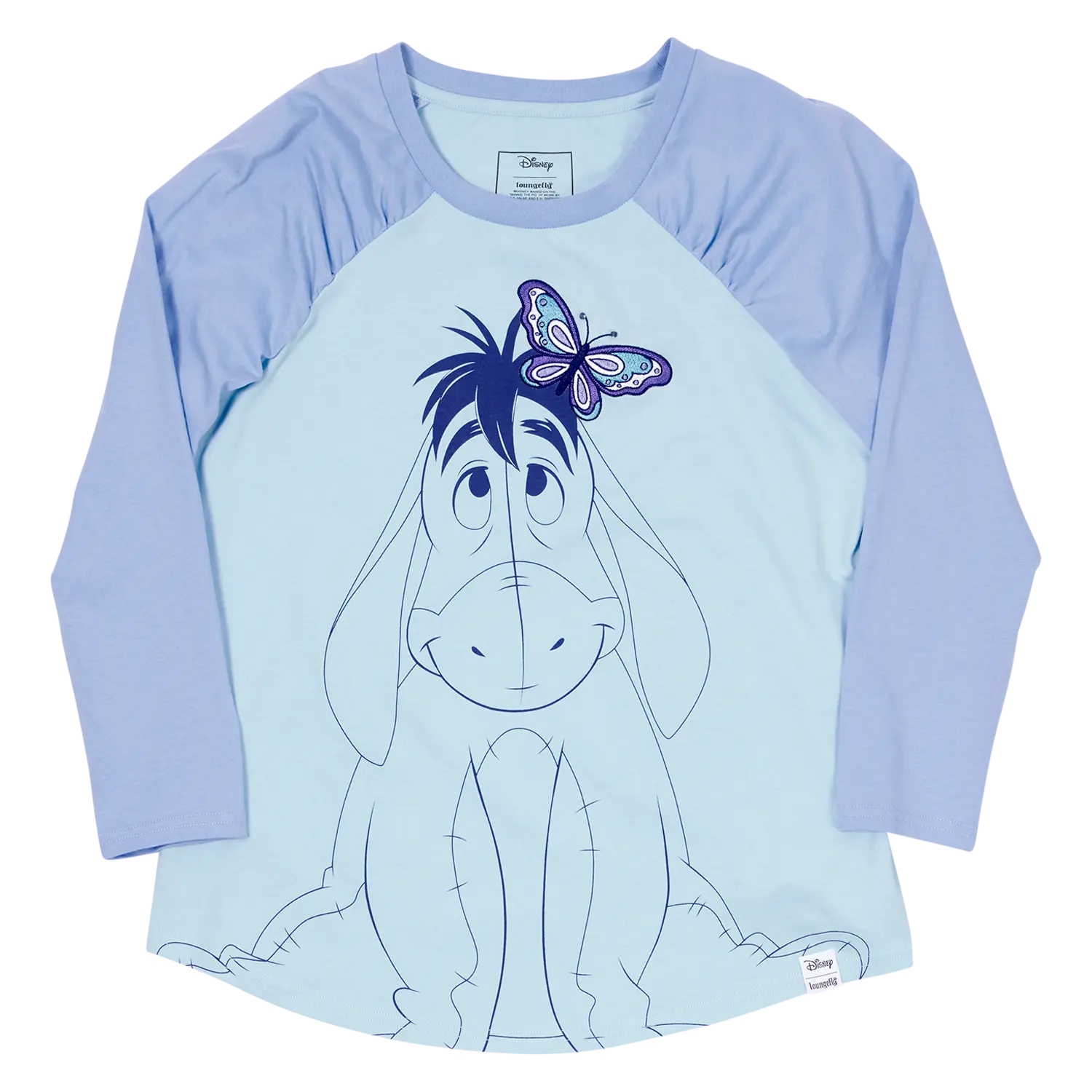 Winnie The Pooh Eeyore Unisex Raglan Tee