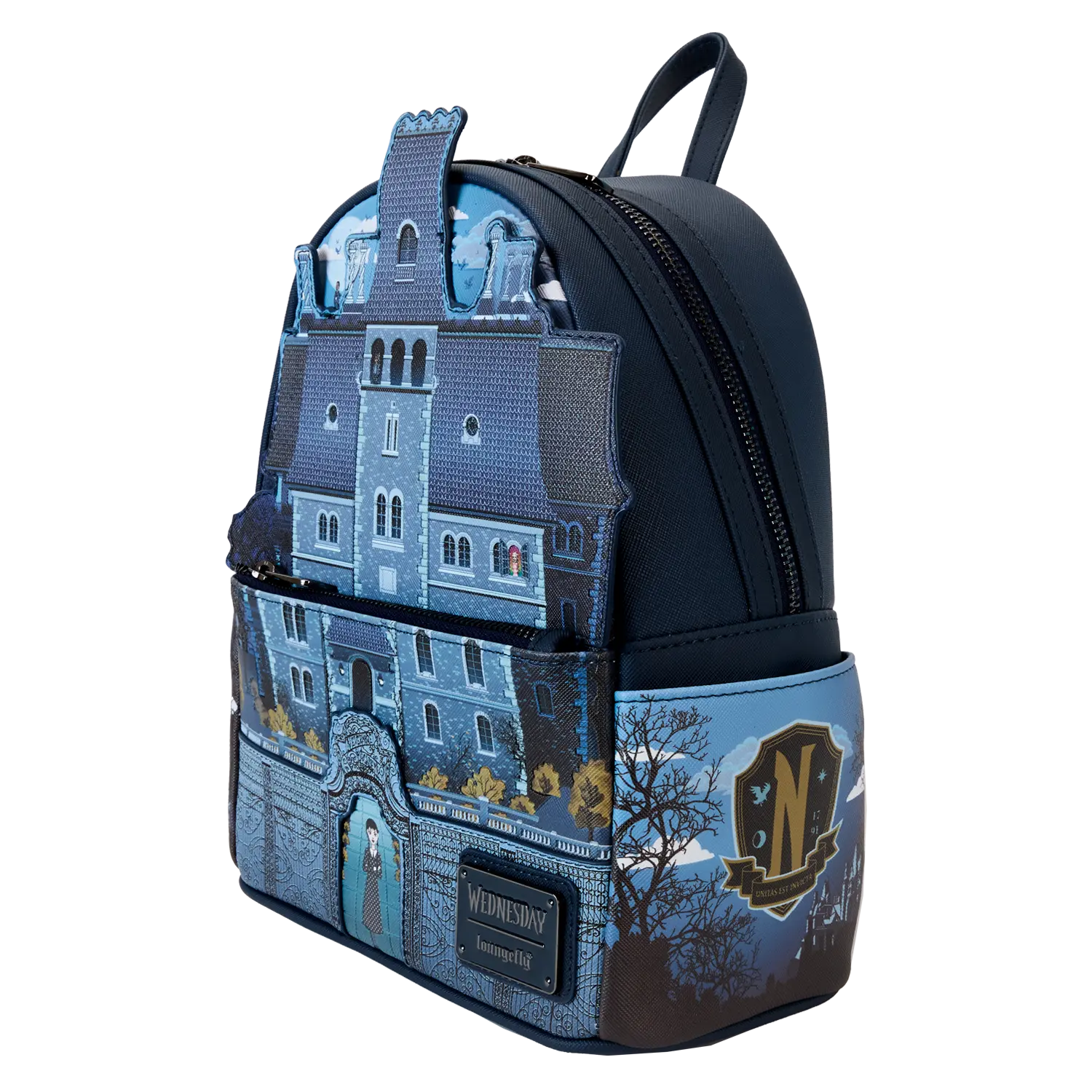 Wednesday Nevermore Academy Castle Glow Mini Backpack - Image 5