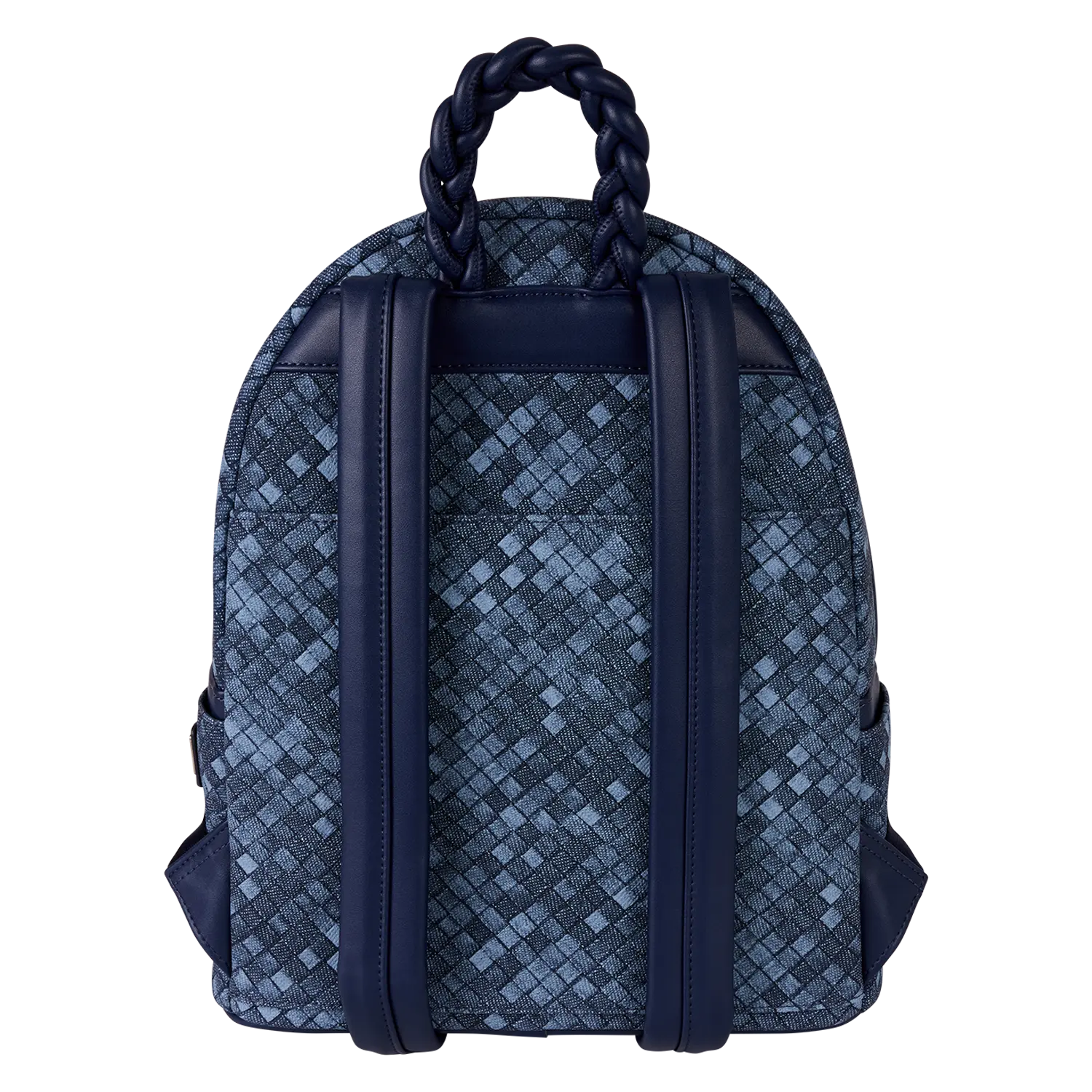 Loungefly Blue Checkered Mini Backpack - Image 4