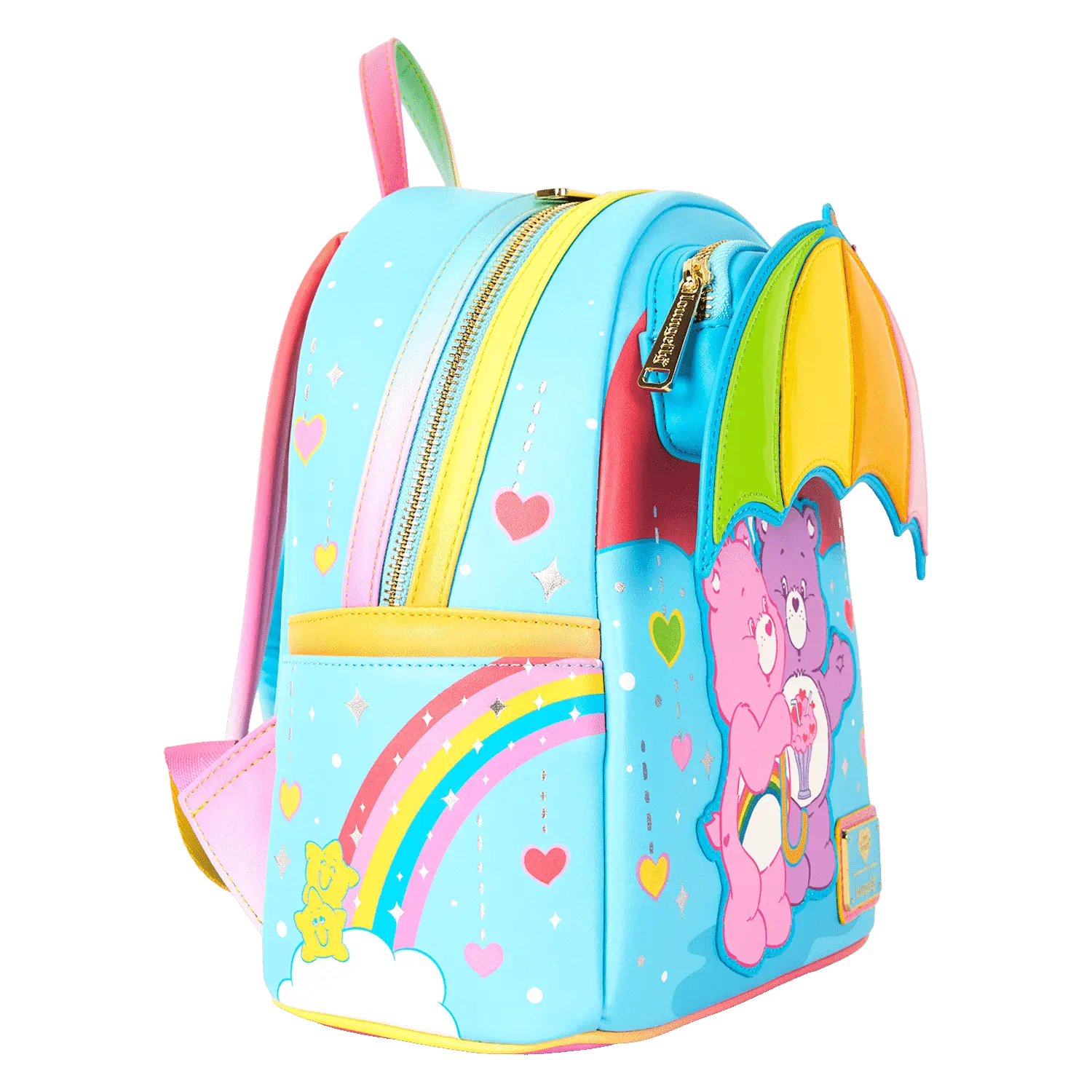 Care Bears Cheer Bear & Share Bear Rainbow Umbrella Mini Backpack - Image 4