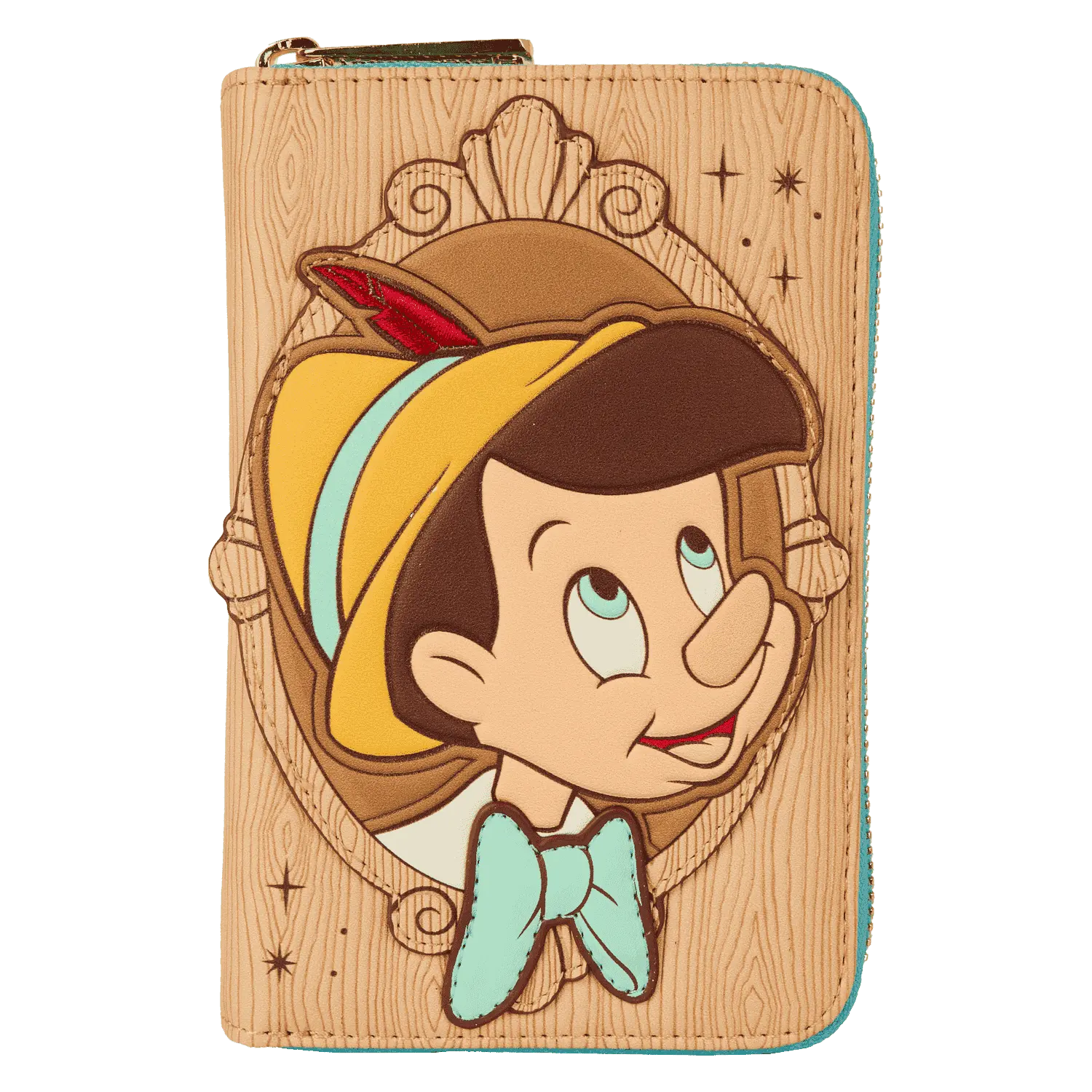 Pinocchio Cameo Zip Around Wallet