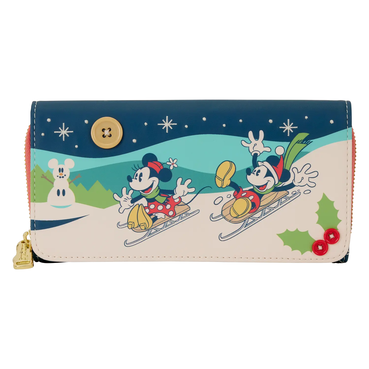 Mickey & Minnie Holiday Wristlet Wallet