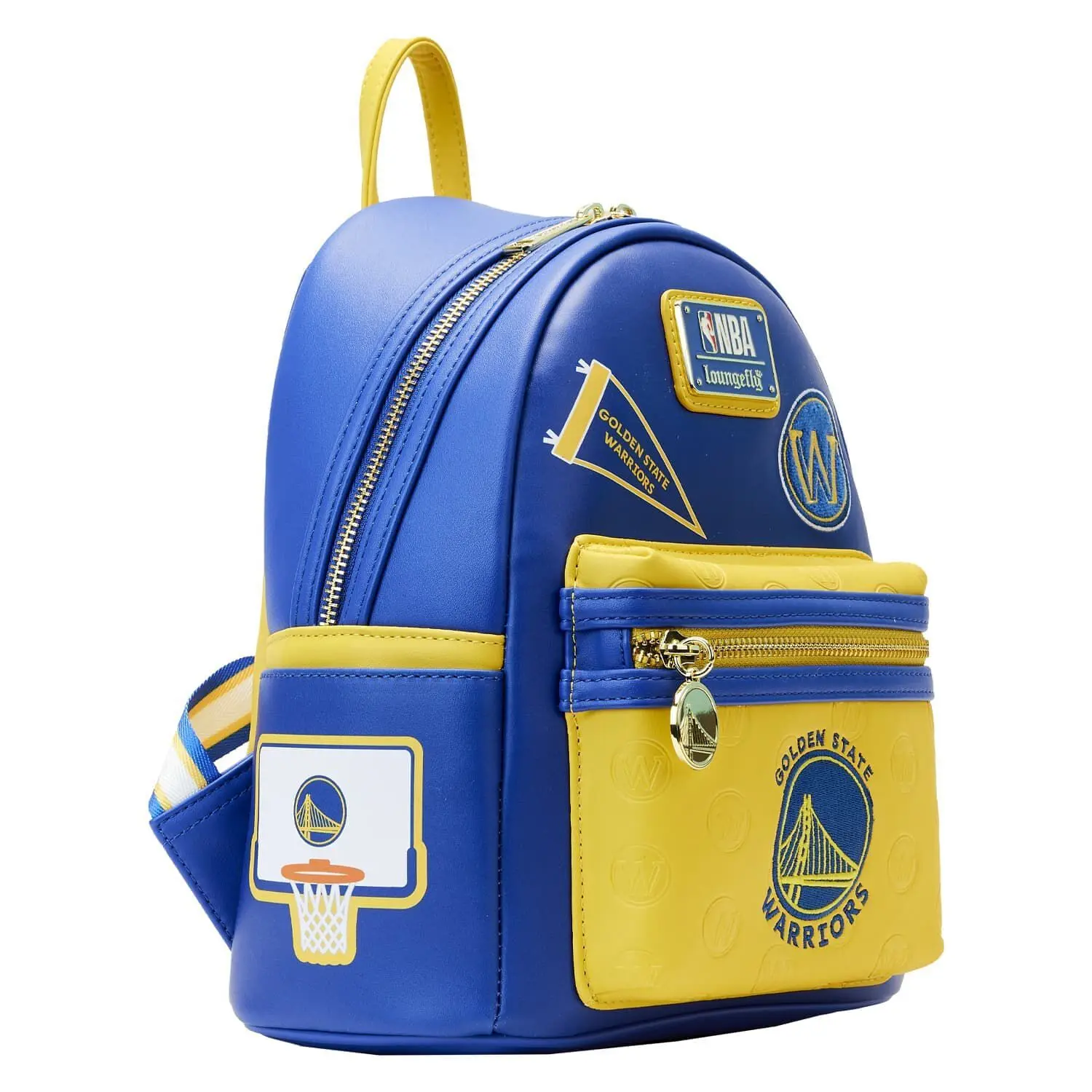 NBA Golden State Warriors Patch Icons Mini Backpack - Image 5