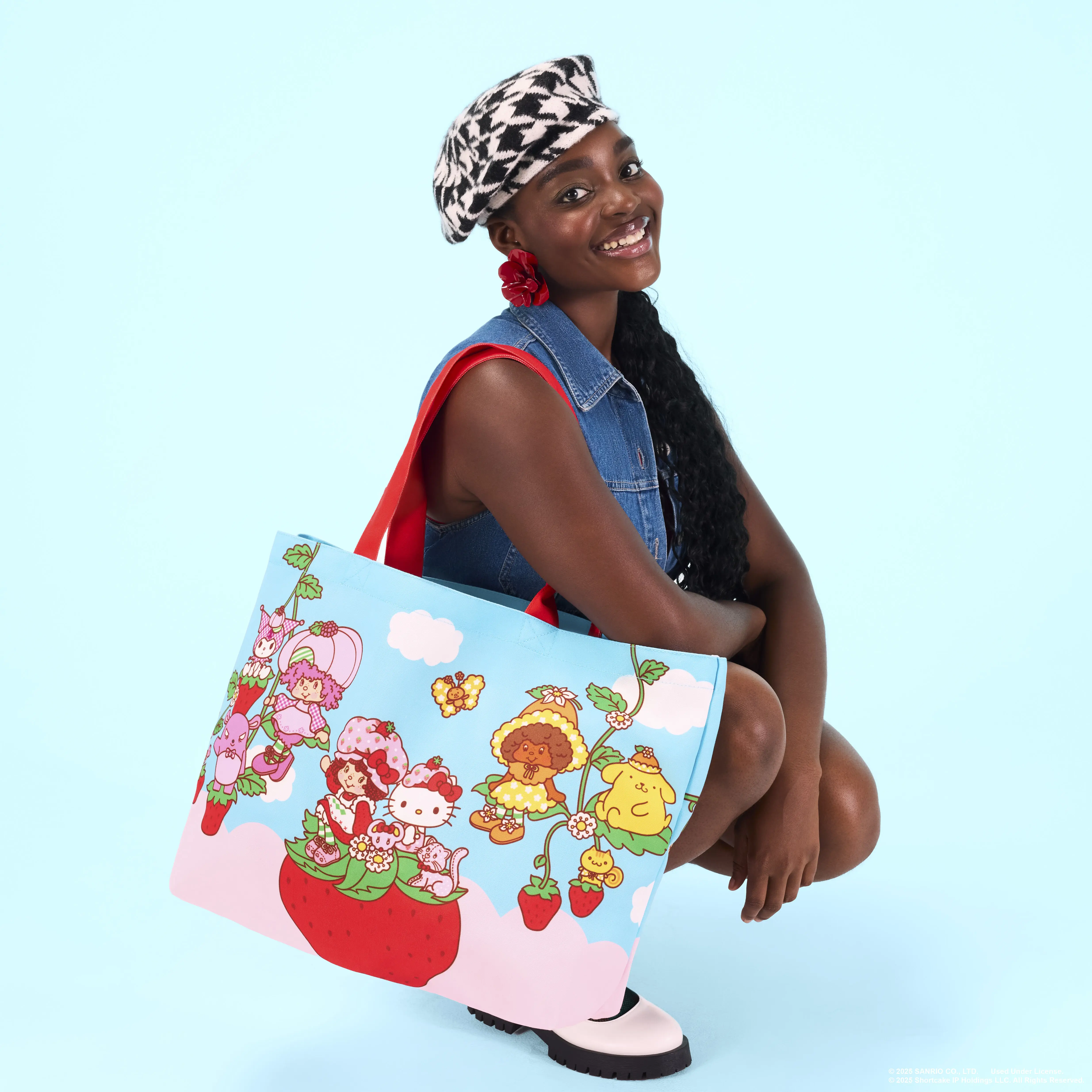 Sanrio Hello Kitty & Friends x Strawberry Shortcake Oversized Canvas Tote Bag - Image 2