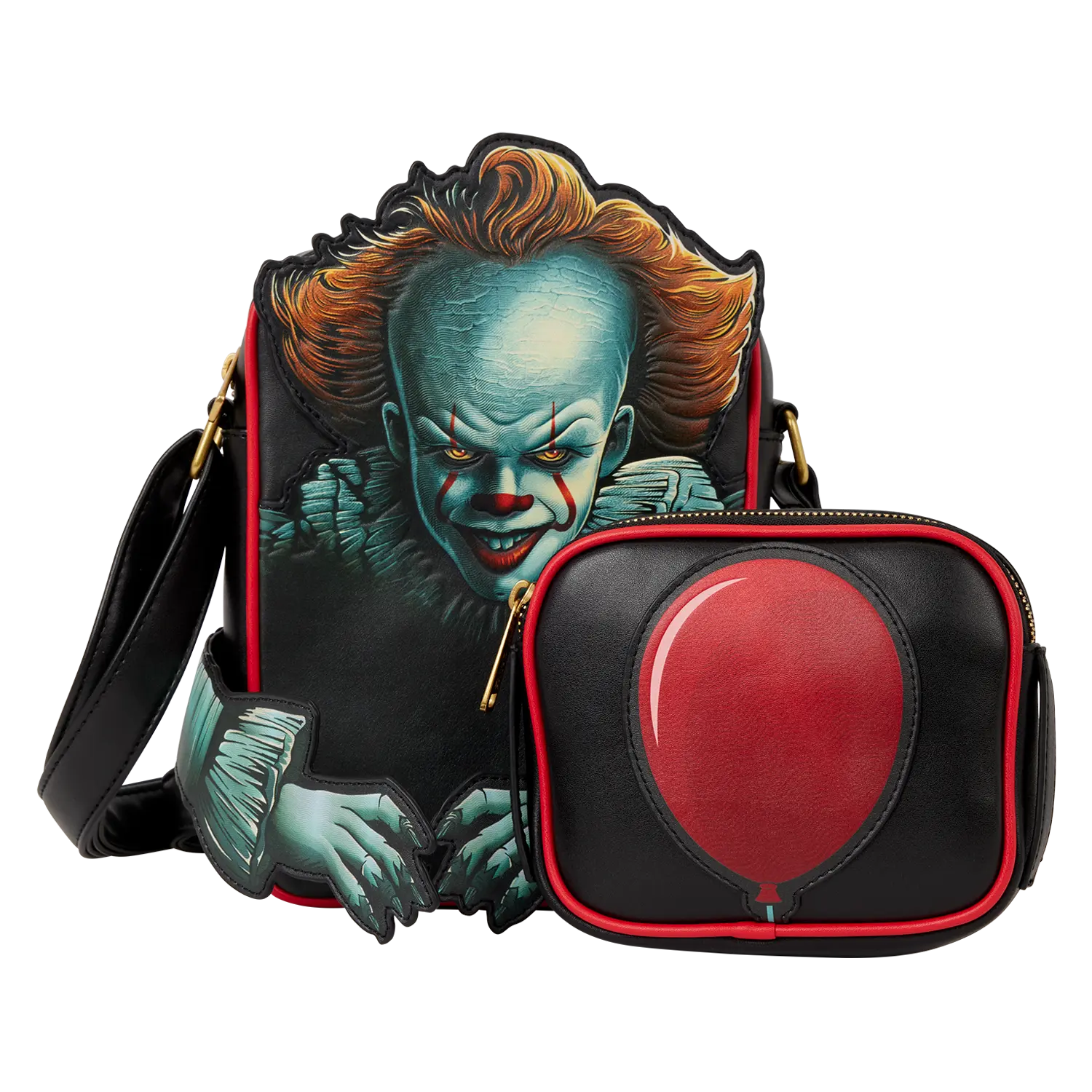 IT Pennywise Crossbuddies Cosplay Crossbody Bag with Coin Bag - Image 4