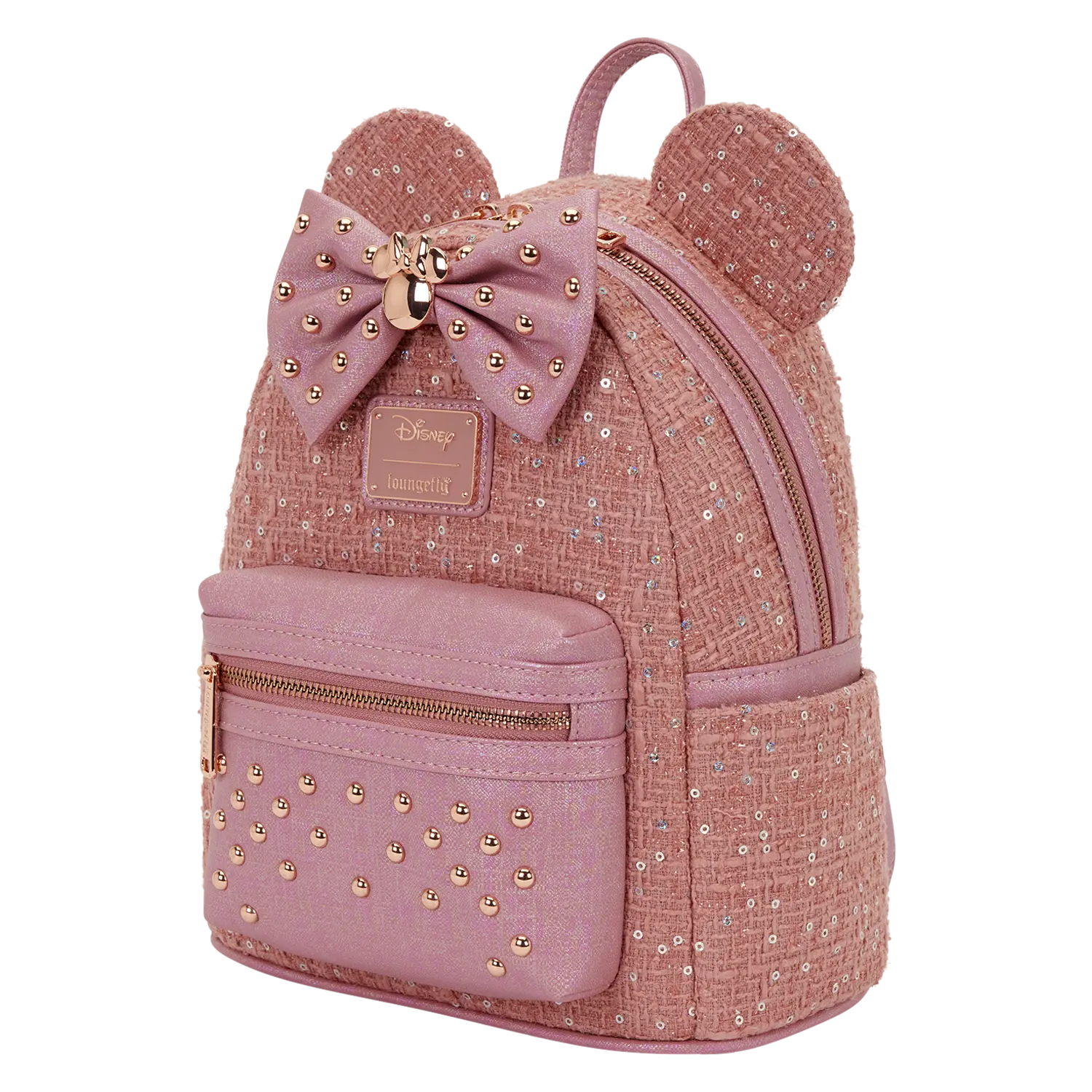 Minnie Mouse Exclusive Glitter Tweed Mini Backpack - Image 4