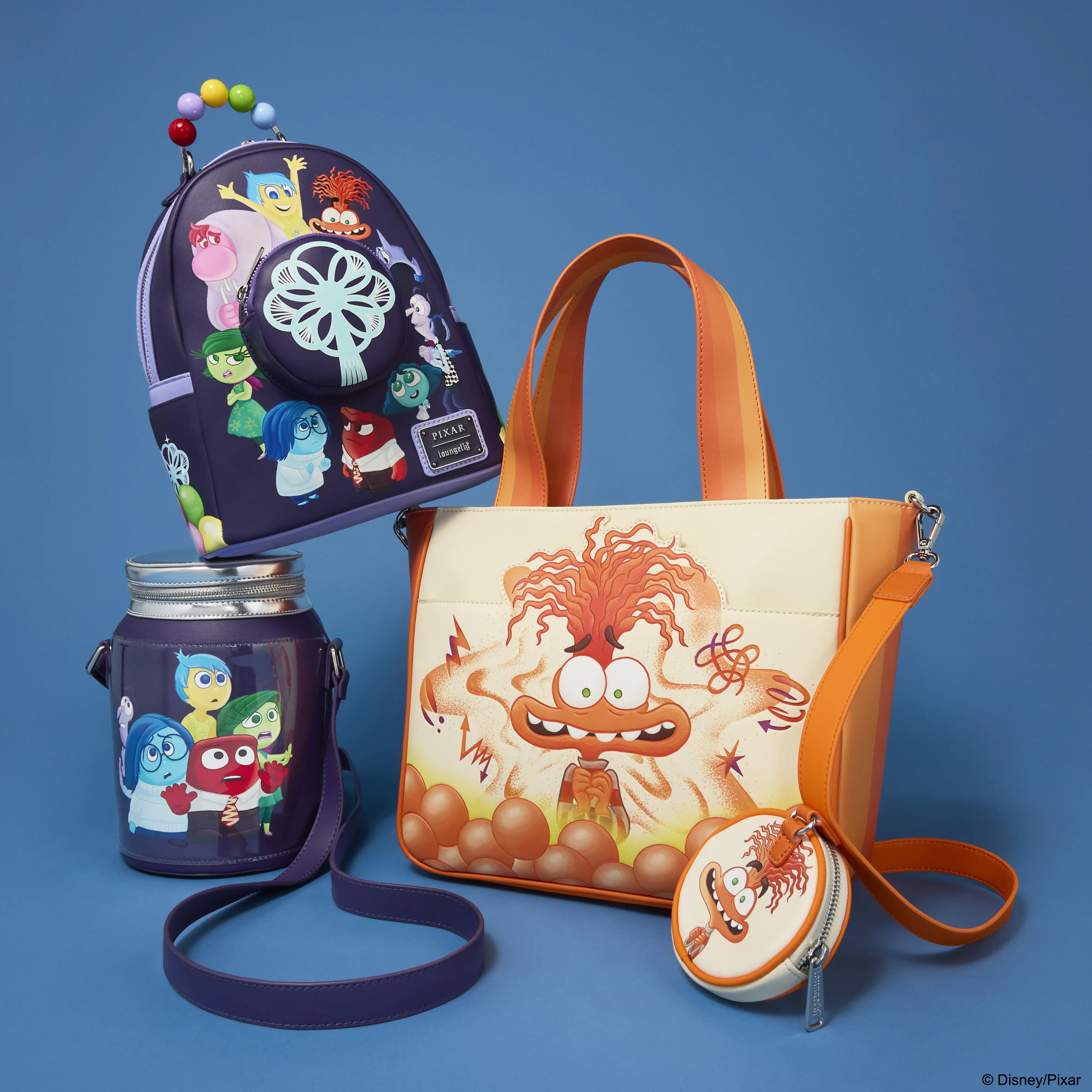 Inside Out 2 Anxiety Tote Crossbody Bag with Coin Bag - Image 4