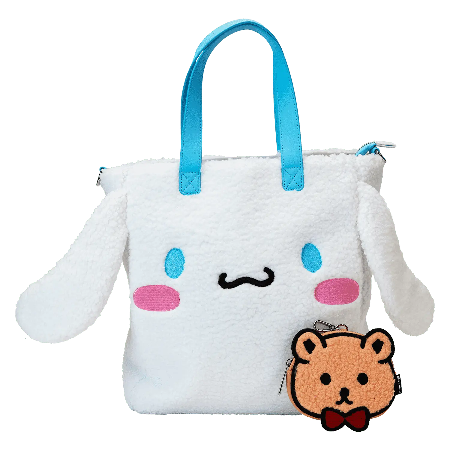 Sanrio Cinnamoroll Cosplay Sherpa Tote Crossbody Bag With Coin Bag - Image 4