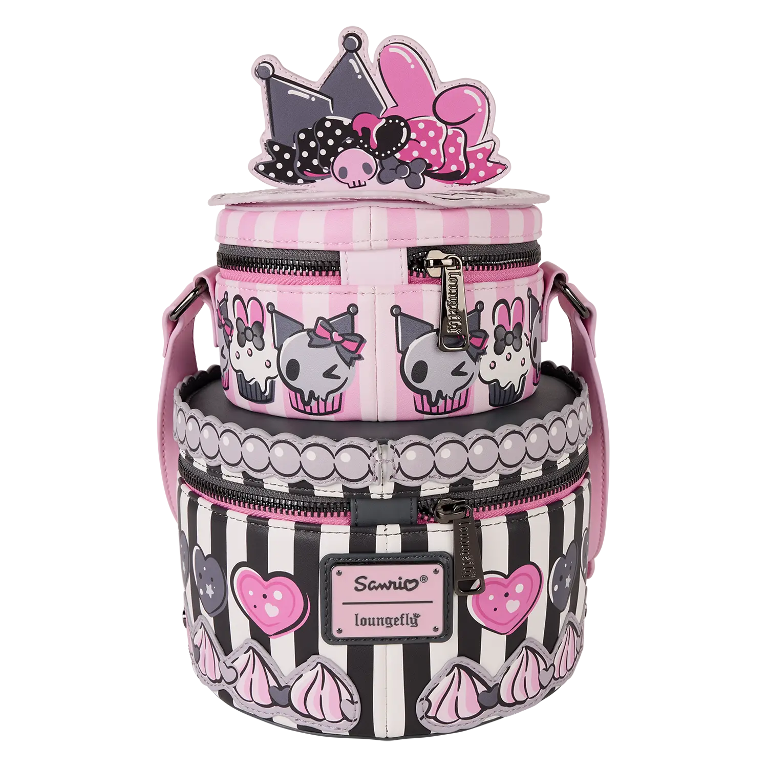 Sanrio My Melody & Kuromi Figural Cake Crossbody Bag - Image 6