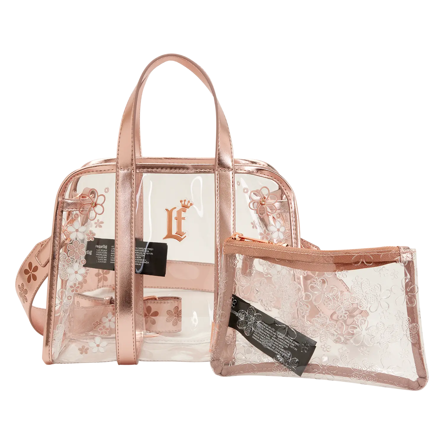 Loungefly Clear Floral Crossbody Bag with Coin Bag - Image 5