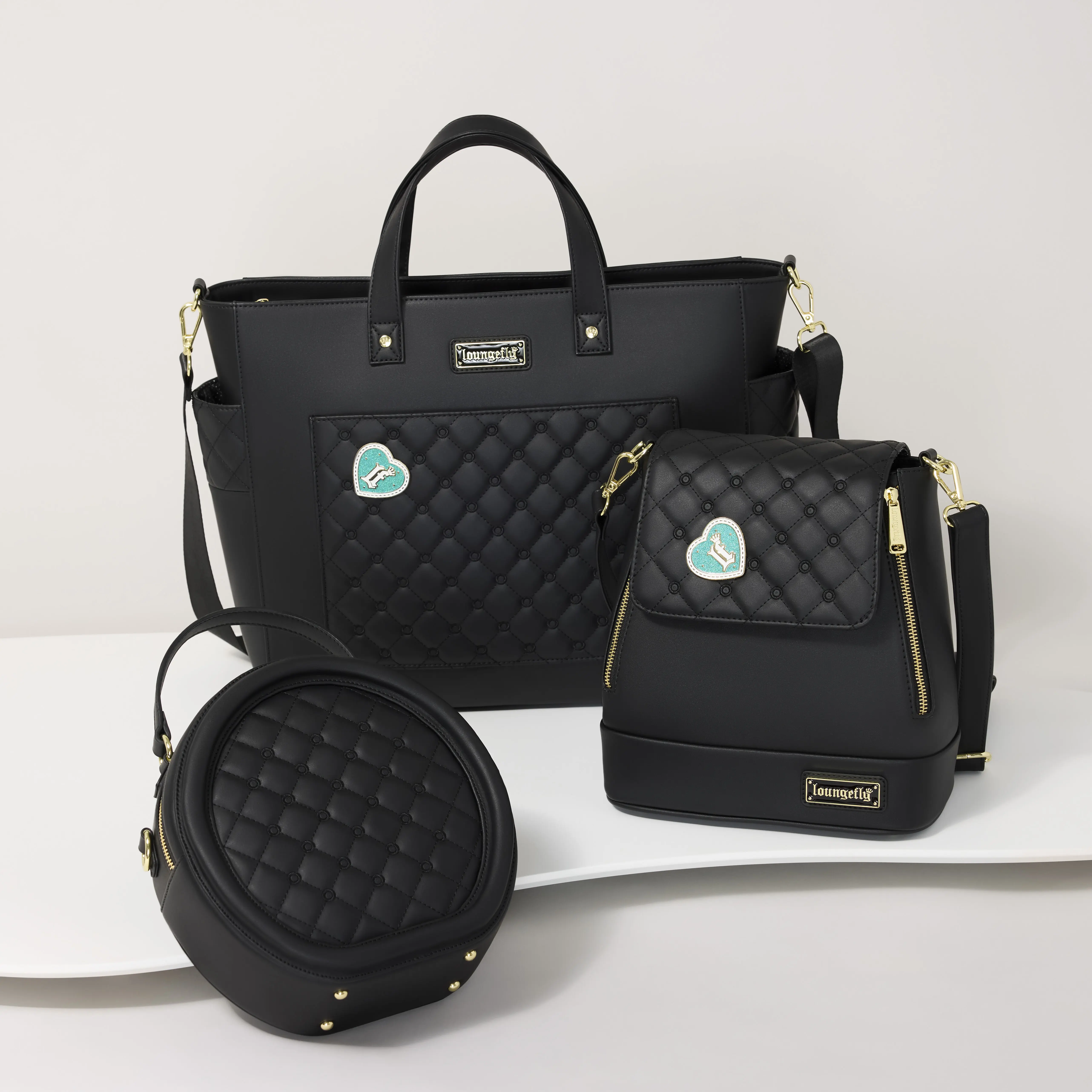 Loungefly The Laura Black Crossbody Pin Trader Bag - Image 5