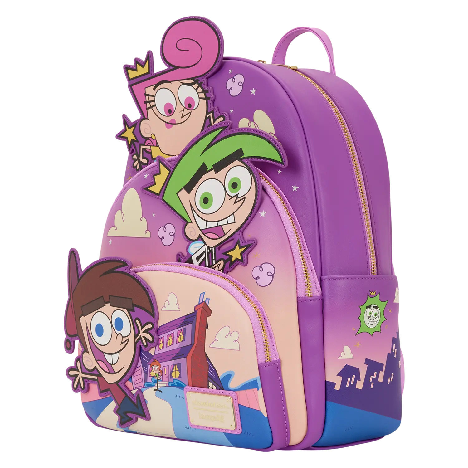 The Fairly OddParents Exclusive Triple Pocket Glow Mini Backpack - Image 3
