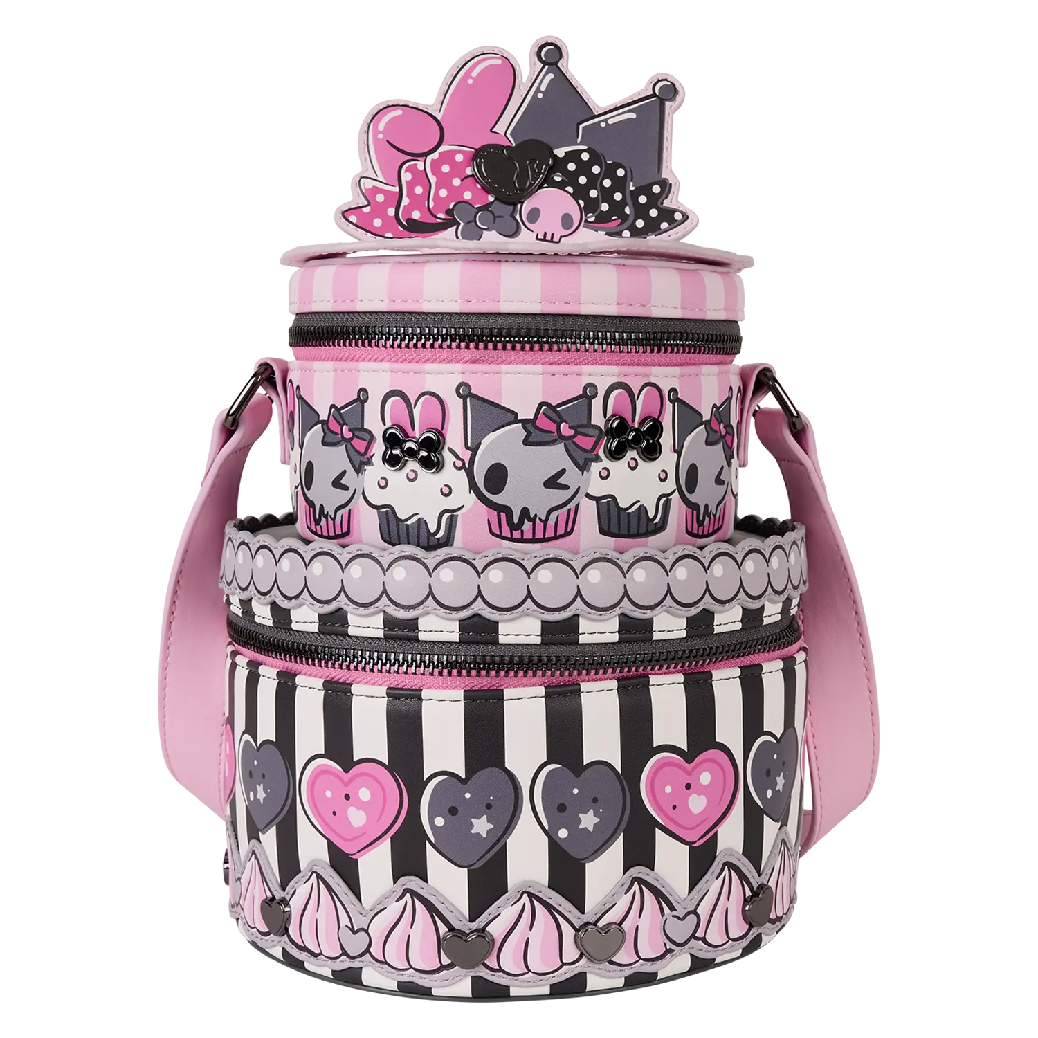 Sanrio My Melody & Kuromi Figural Cake Crossbody Bag
