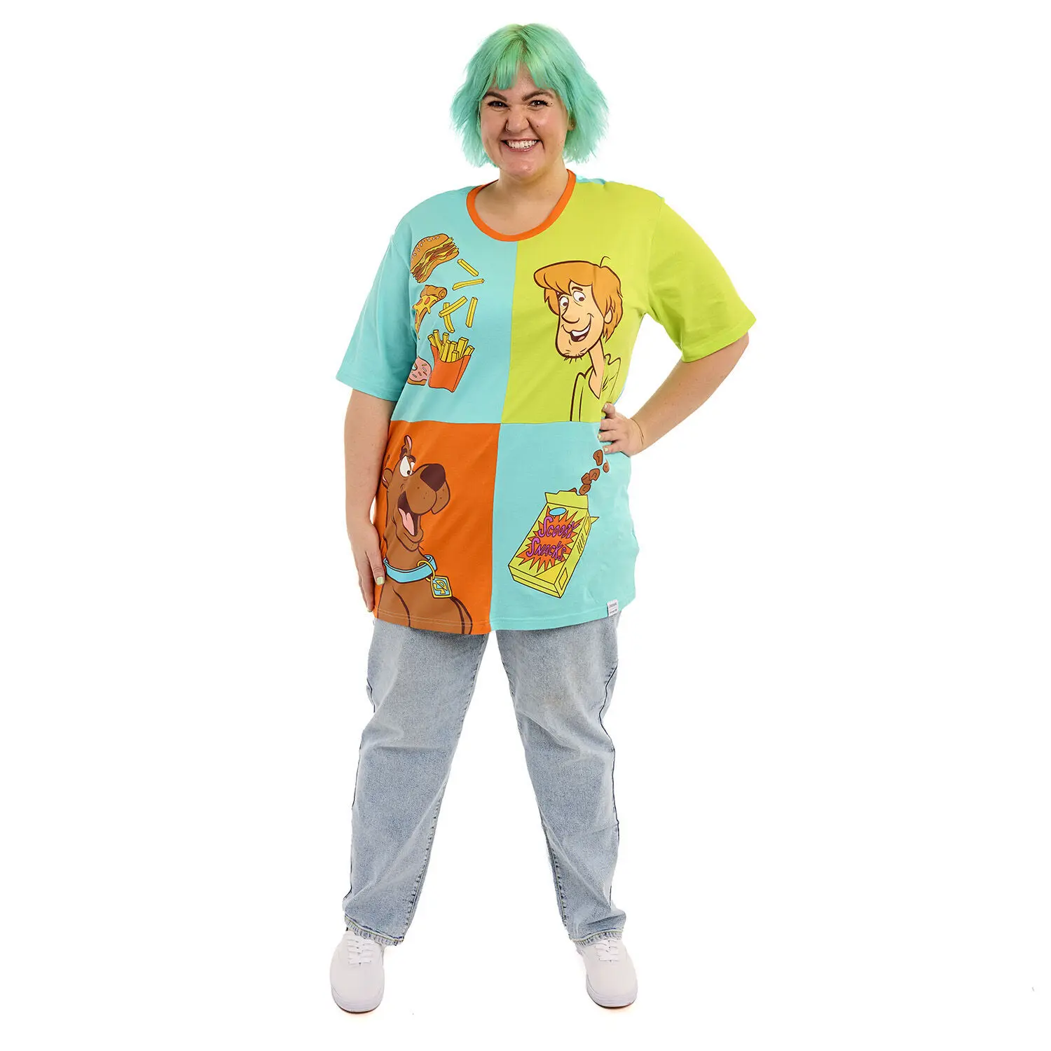 Scooby-Doo Snacks Color Block Unisex Tee - Image 8