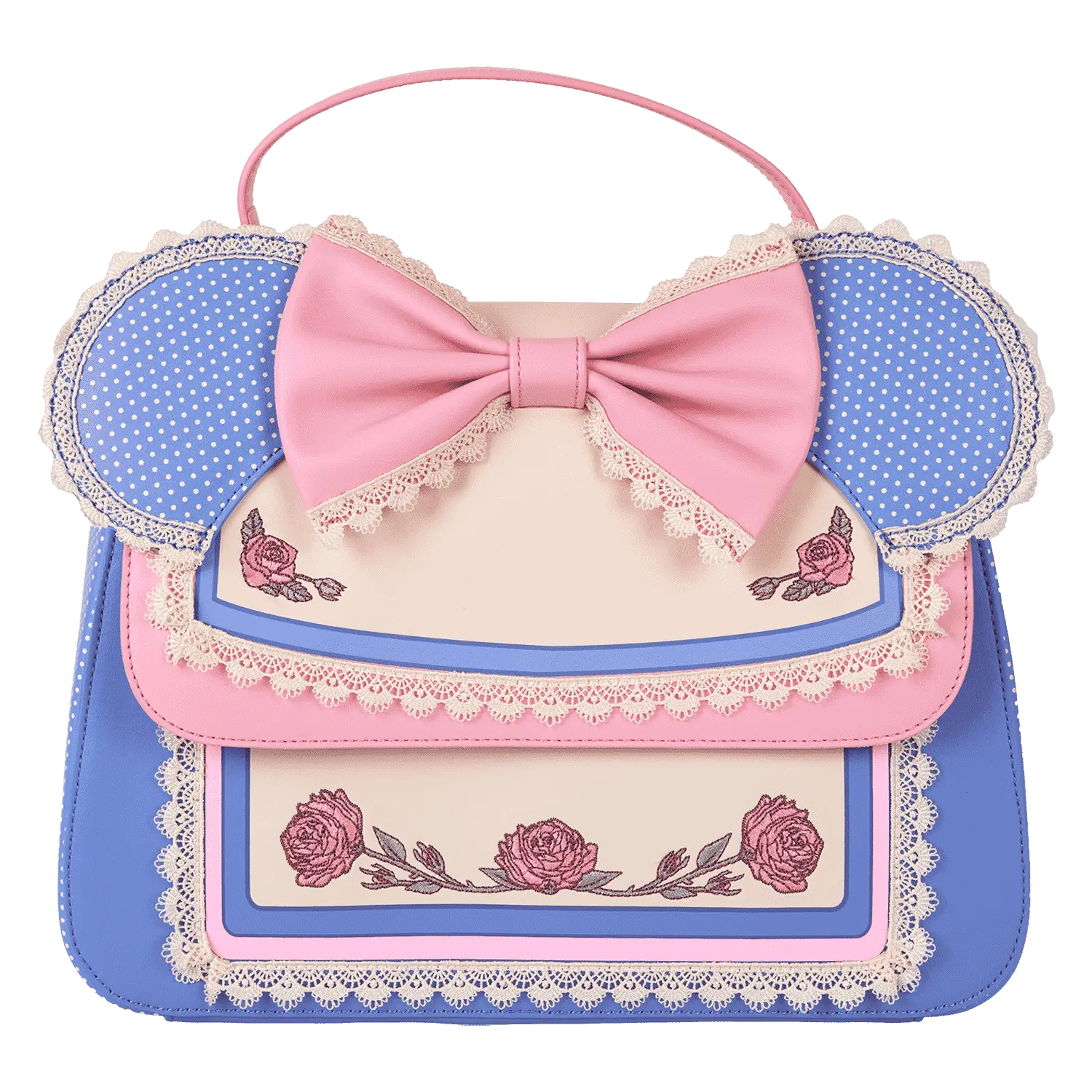 Minnie Mouse Floral and Lace Crossbody Bag - Image 3