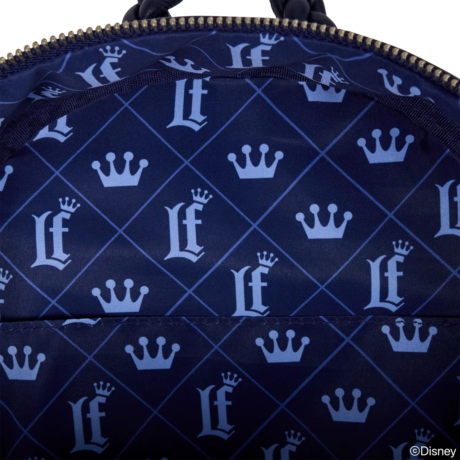 Loungefly Blue Checkered Mini Backpack - Image 5
