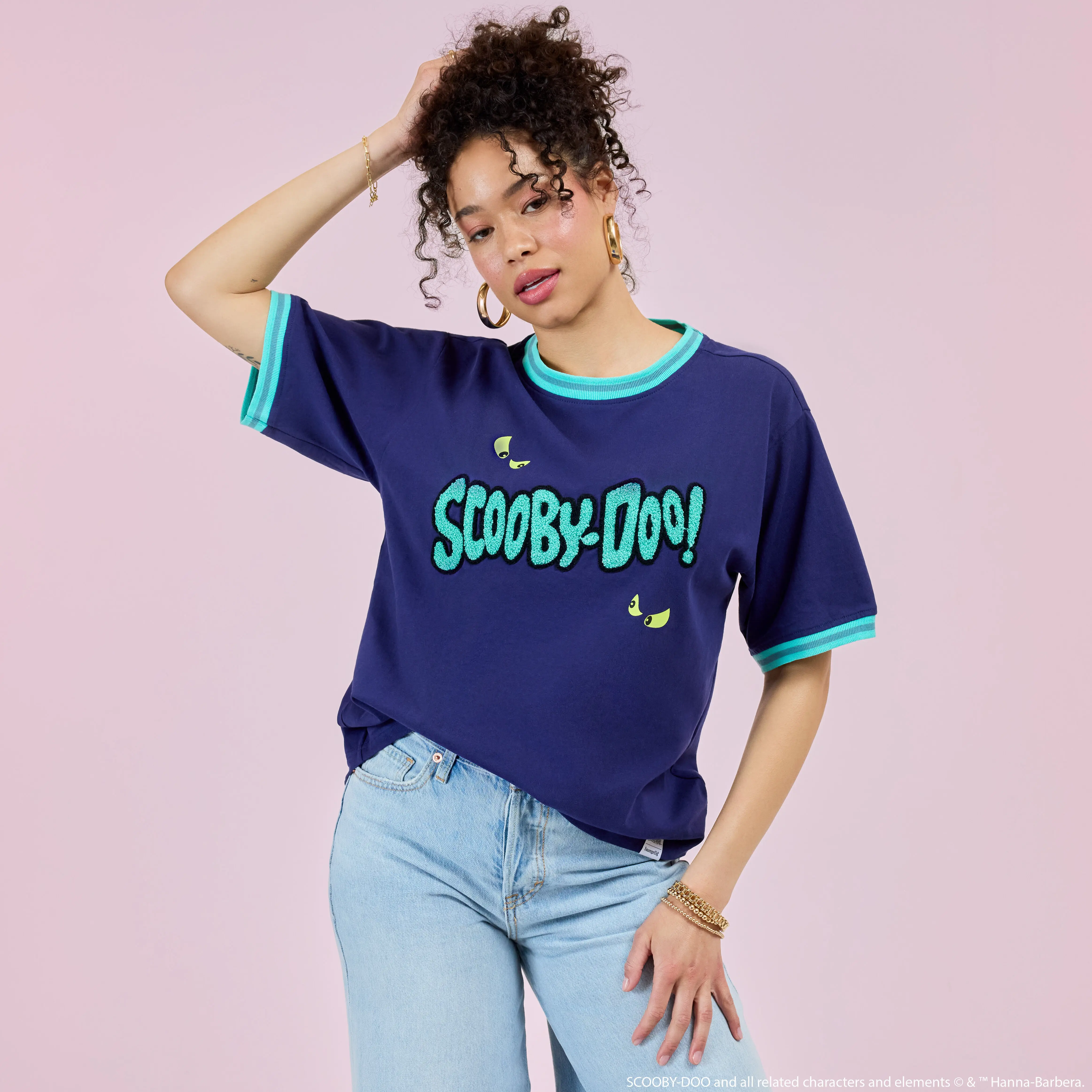 Scooby-Doo & Shaggy Glow Unisex Ringer Tee - Image 3