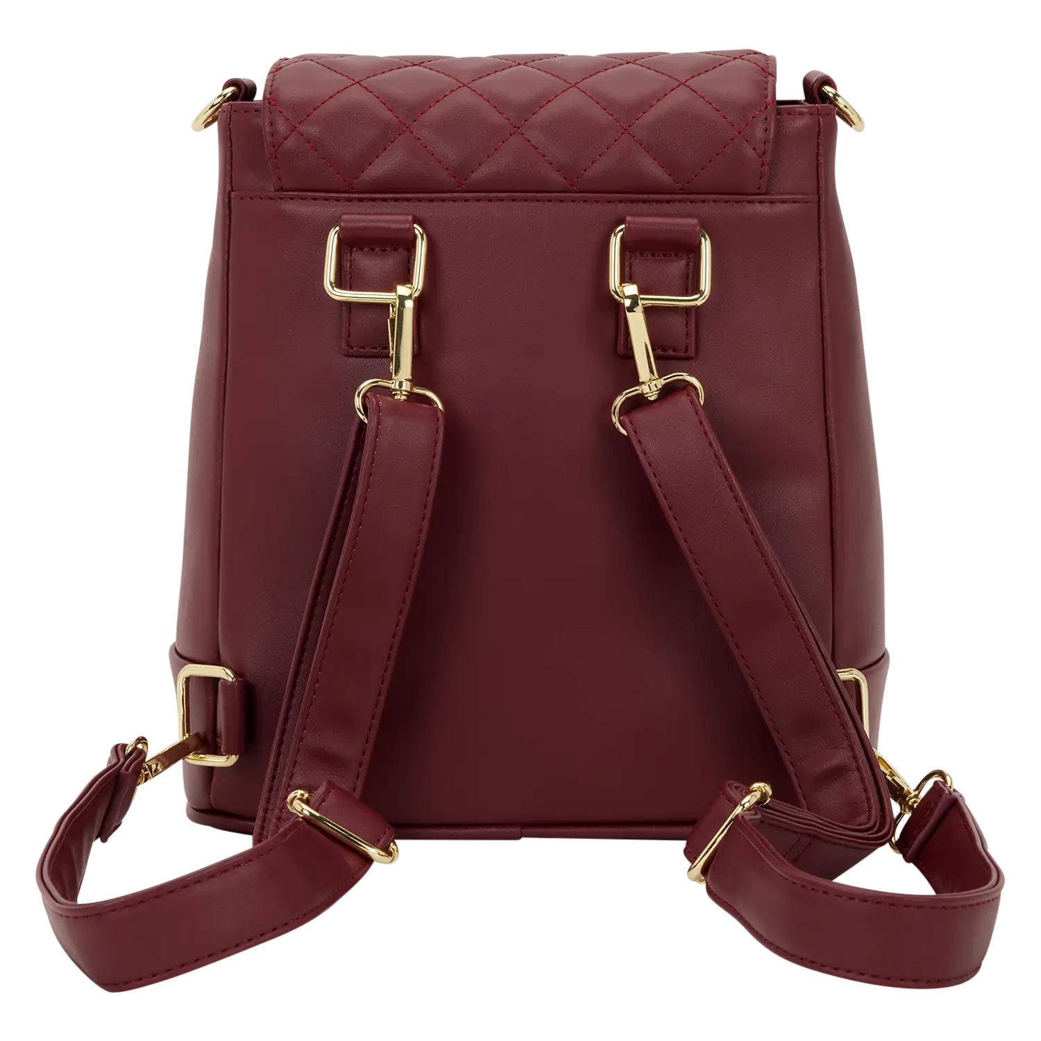 Loungefly The Lilly Red Convertible Mini Backpack & Crossbody Pin Trader Bag - Image 8