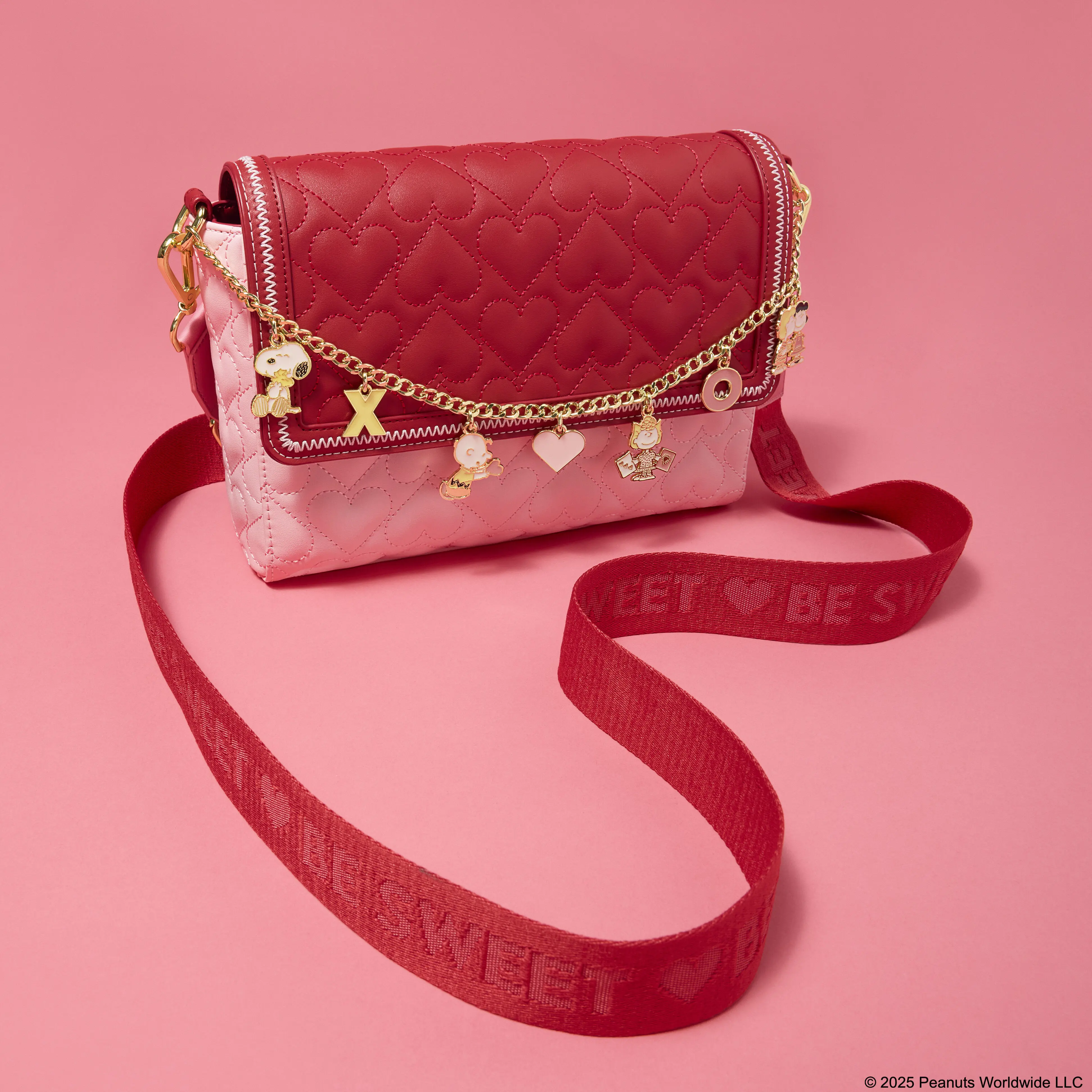 Peanuts Snoopy Valentine's Day Charm Crossbody Bag - Image 4