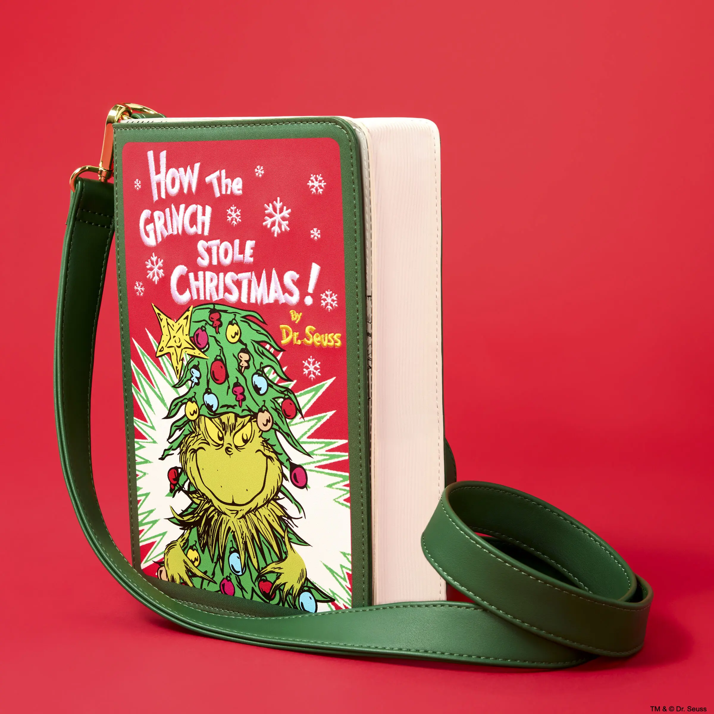 Dr. Seuss How the Grinch Stole Christmas! Holiday Color-In Crossbody Bag - Image 3