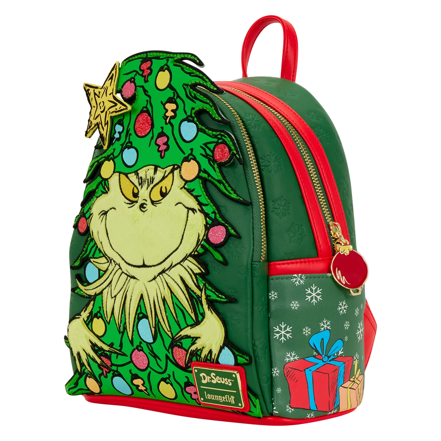 Dr. Seuss How the Grinch Stole Christmas! Tree Light Up Plush Mini Backpack - Image 5