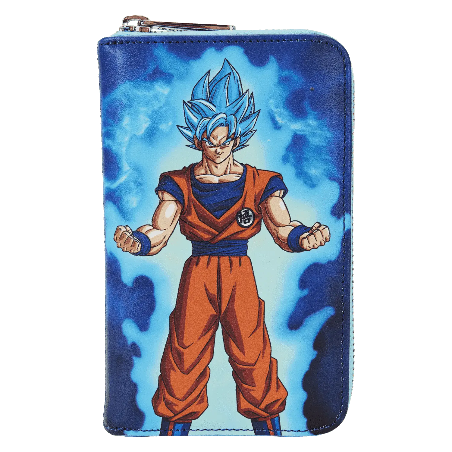 Dragon Ball Exclusive Goku & Vegeta Super Saiyan Blue Glow Zip Around Wallet