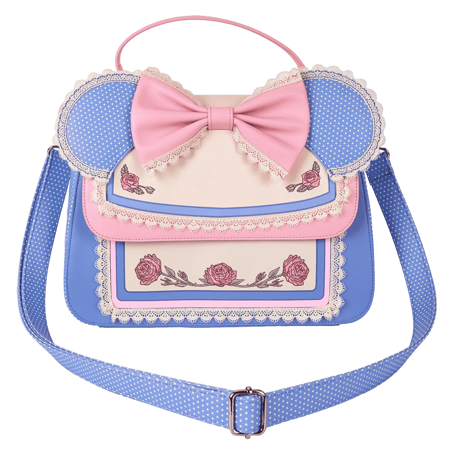 Minnie Mouse Floral and Lace Crossbody Bag - Image 8