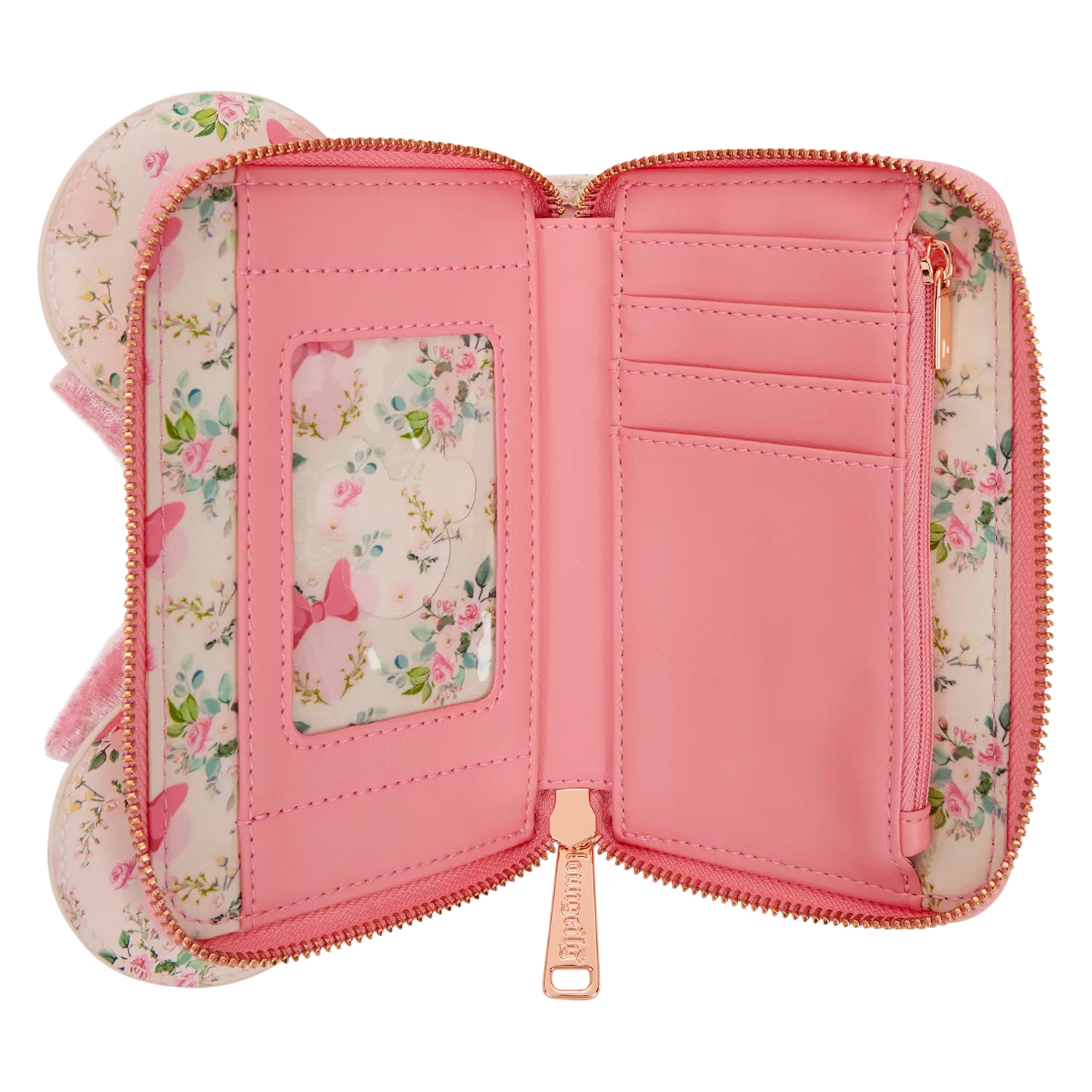 Minnie Mouse Floral All-Over Print Zip Around Wallet - Image 5
