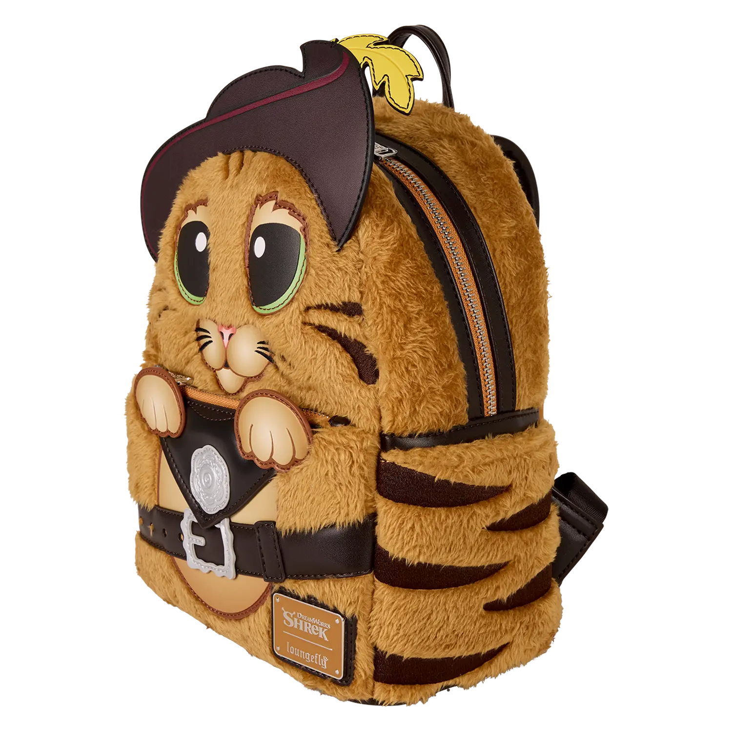 Shrek Puss In Boots Plush Cosplay Mini Backpack - Image 3
