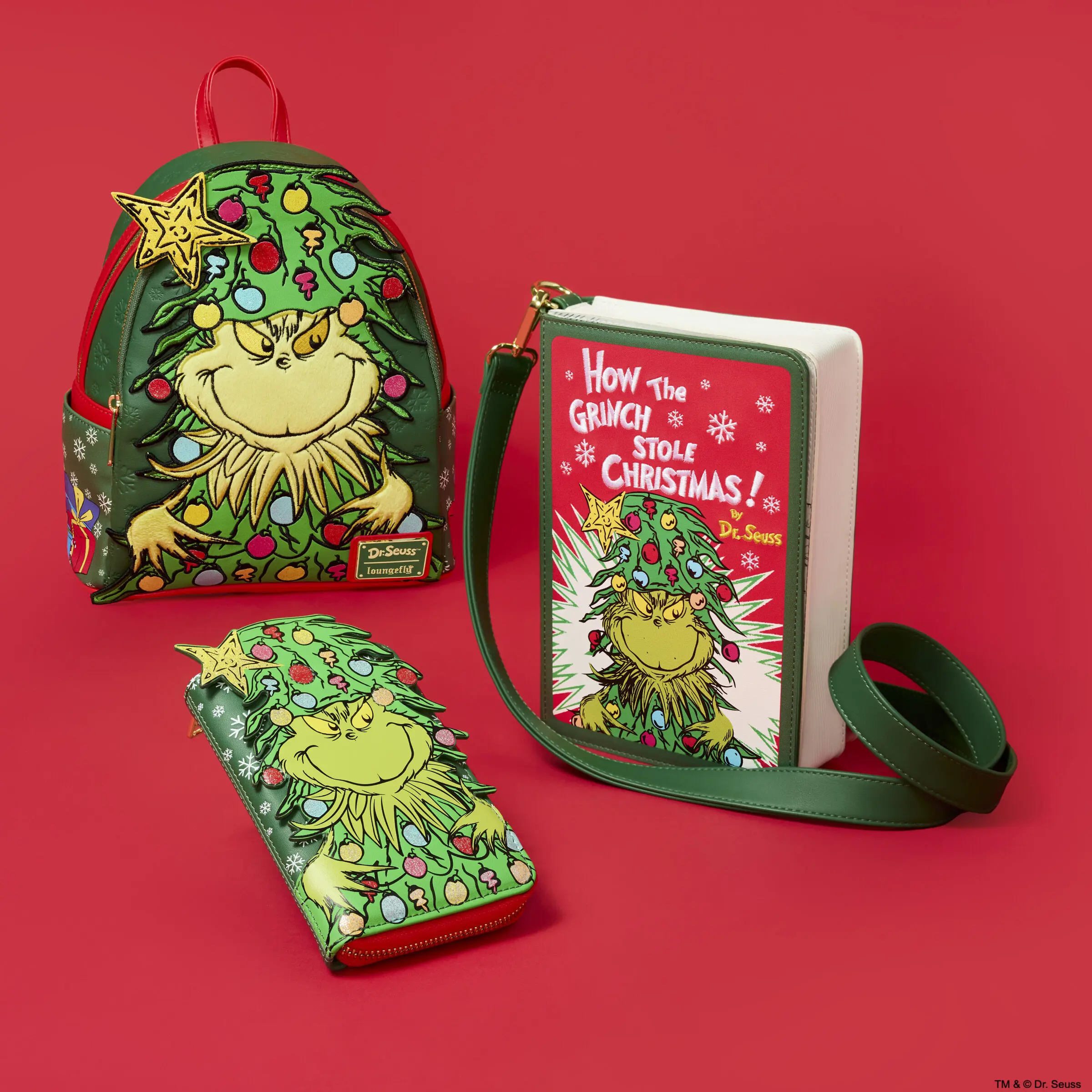 Dr. Seuss How the Grinch Stole Christmas! Tree Zip Around Wallet - Image 3