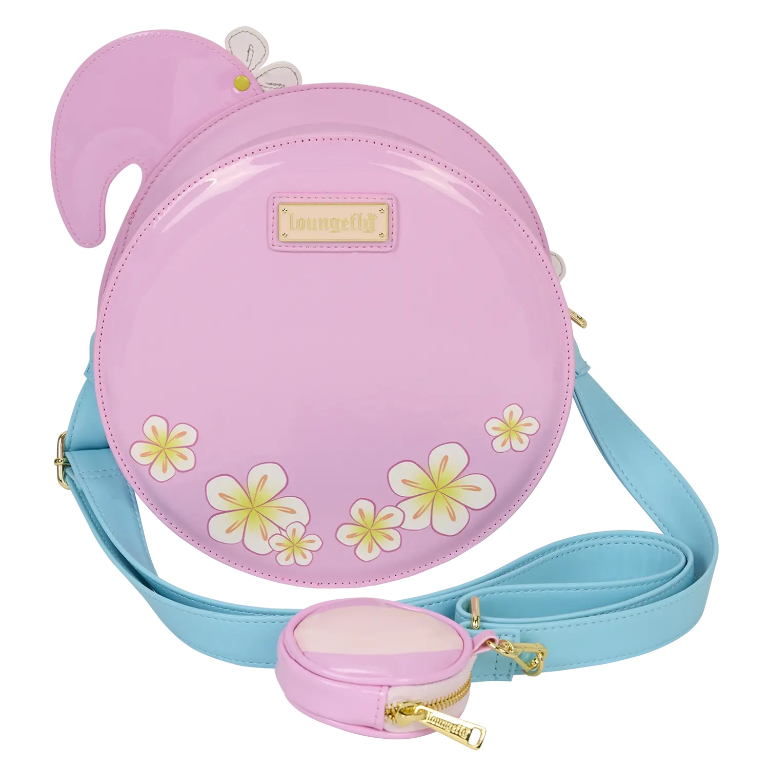 Loungefly Flamingo Pool Float Figural Crossbody Bag with Coin Bag - Image 4