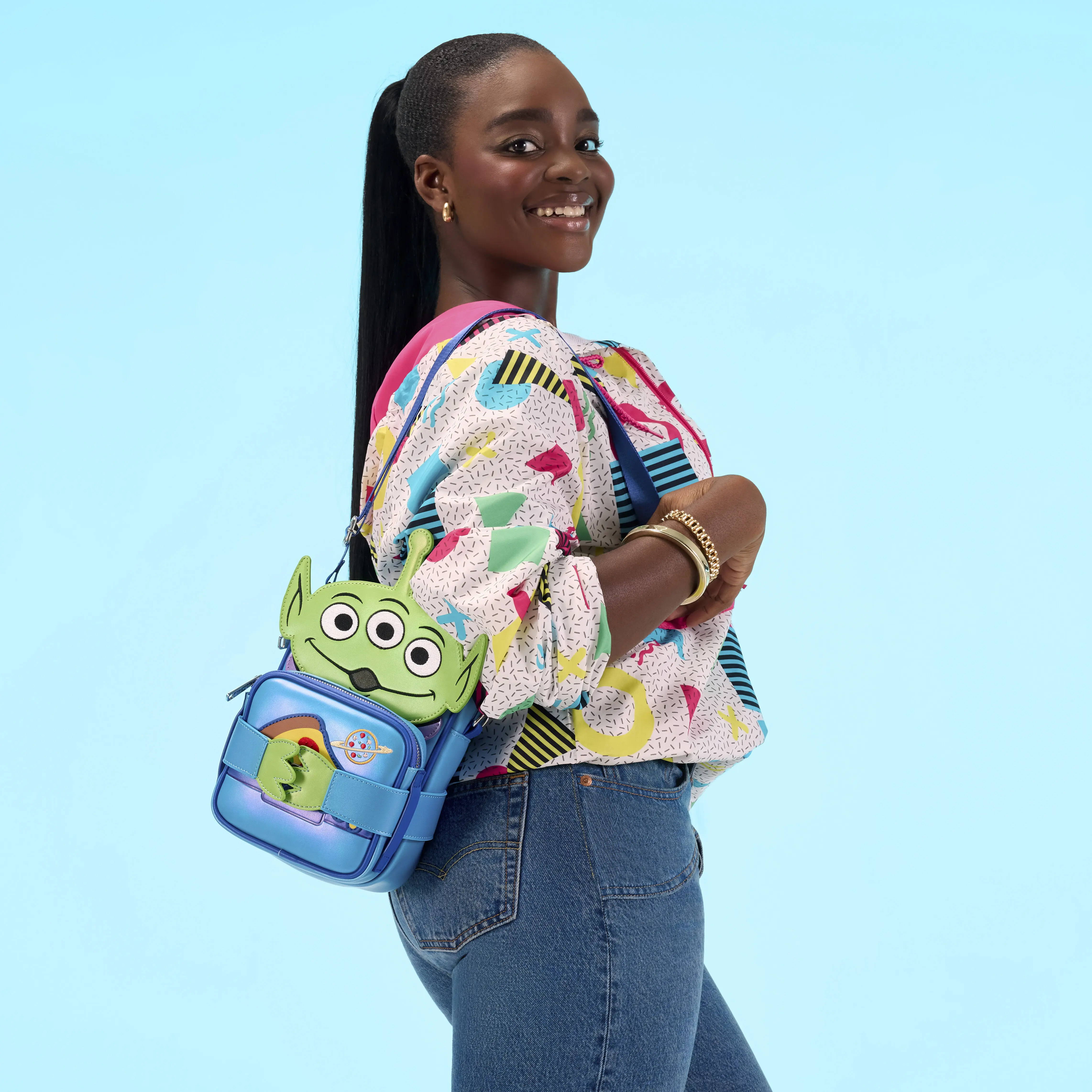 Toy Story 30th Anniversary Aliens Crossbuddies Cosplay Crossbody Bag with Coin Bag - Image 2