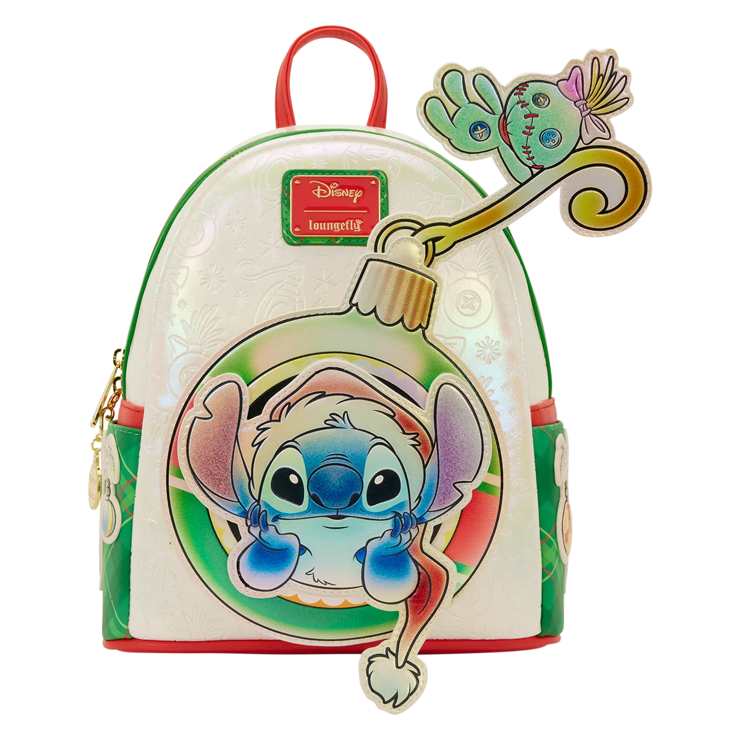 Stitch & Scrump Iridescent Holiday Ornament Mini Backpack - Image 5