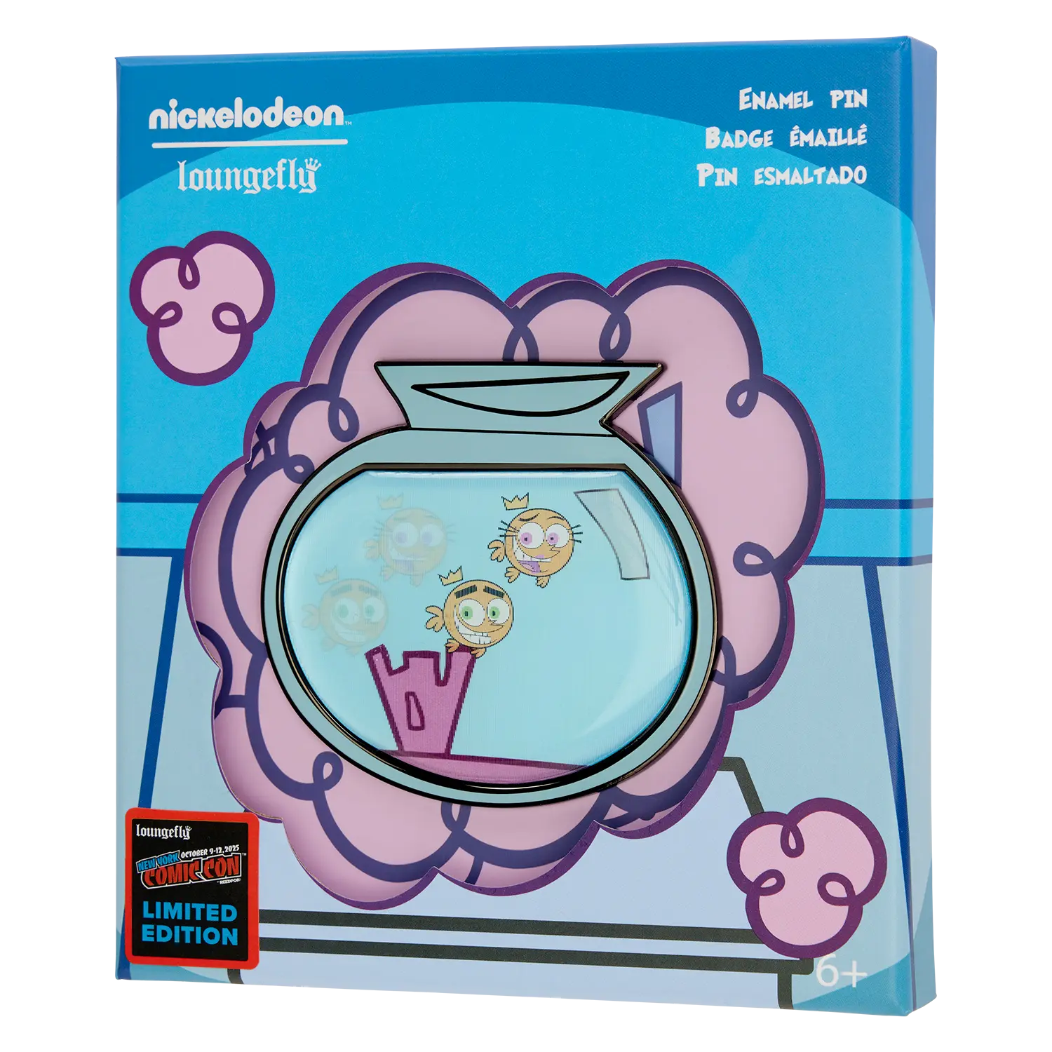 NYCC Limited Edition The Fairly OddParents Lenticular 3" Collector Box Pin