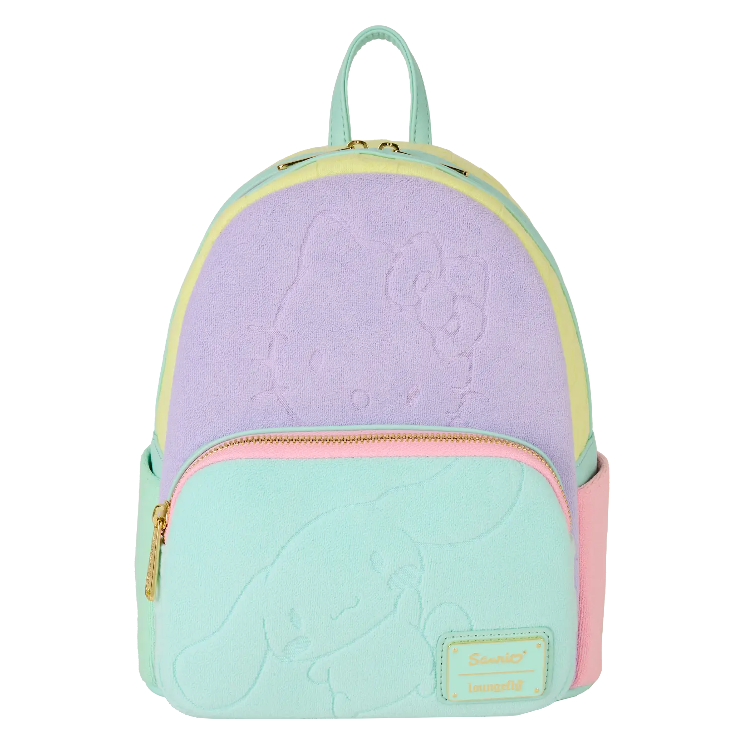 SDCC Limited Edition Hello Kitty & Friends Color Block Terry Cloth Mini Backpack