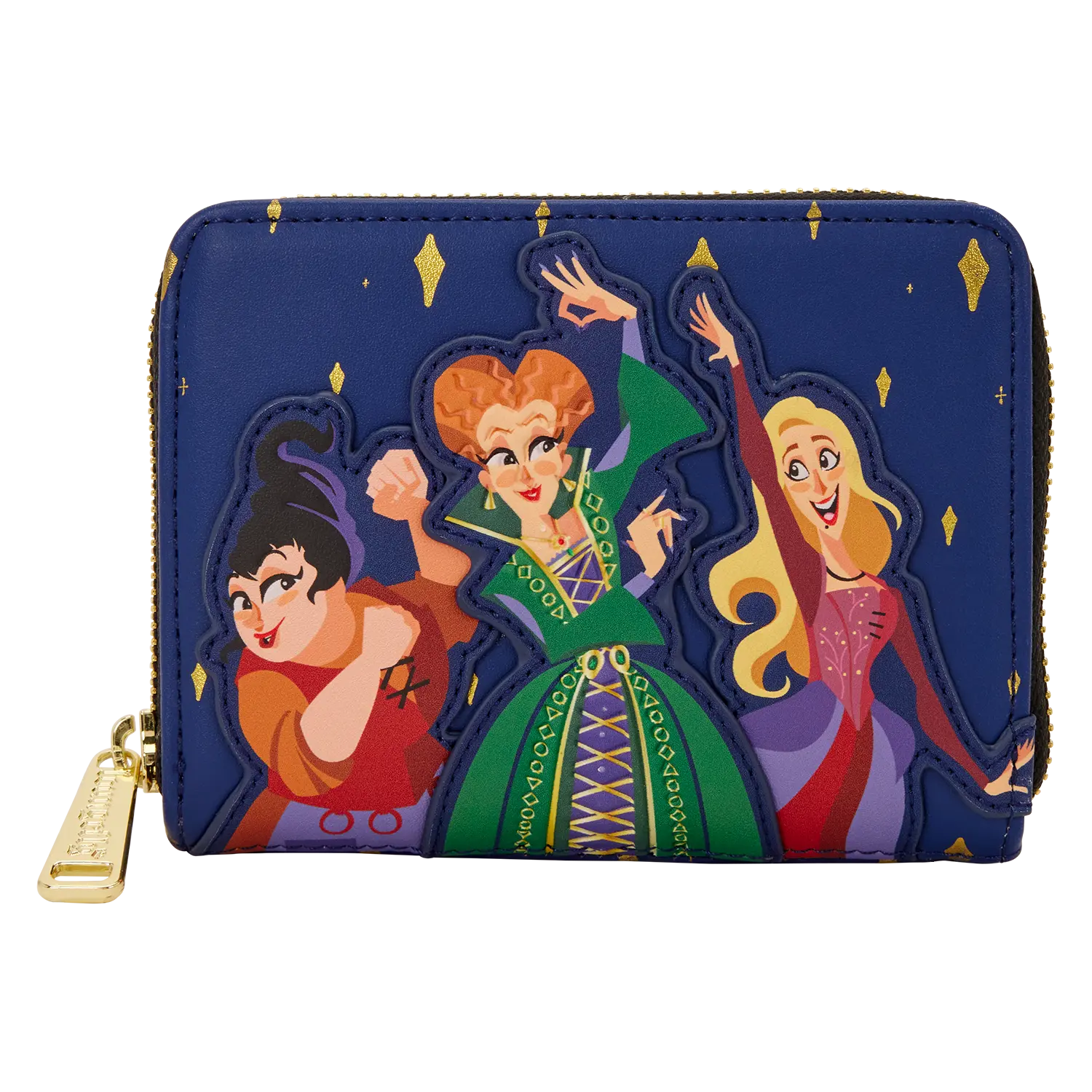 Hocus Pocus Sanderson Sisters Night Sky Zip Around Wallet