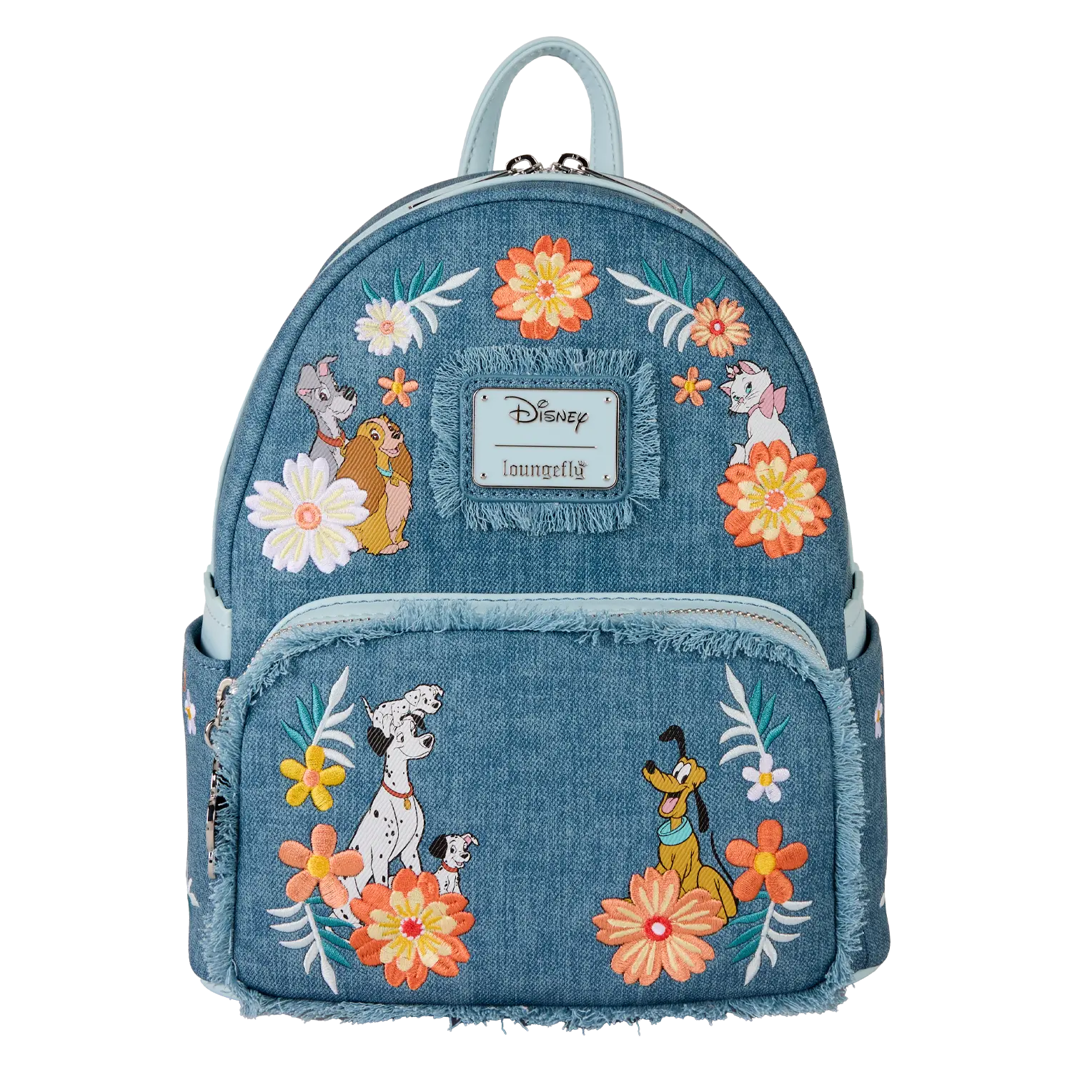 Disney Dogs & Cats Floral Fringe Mini Backpack