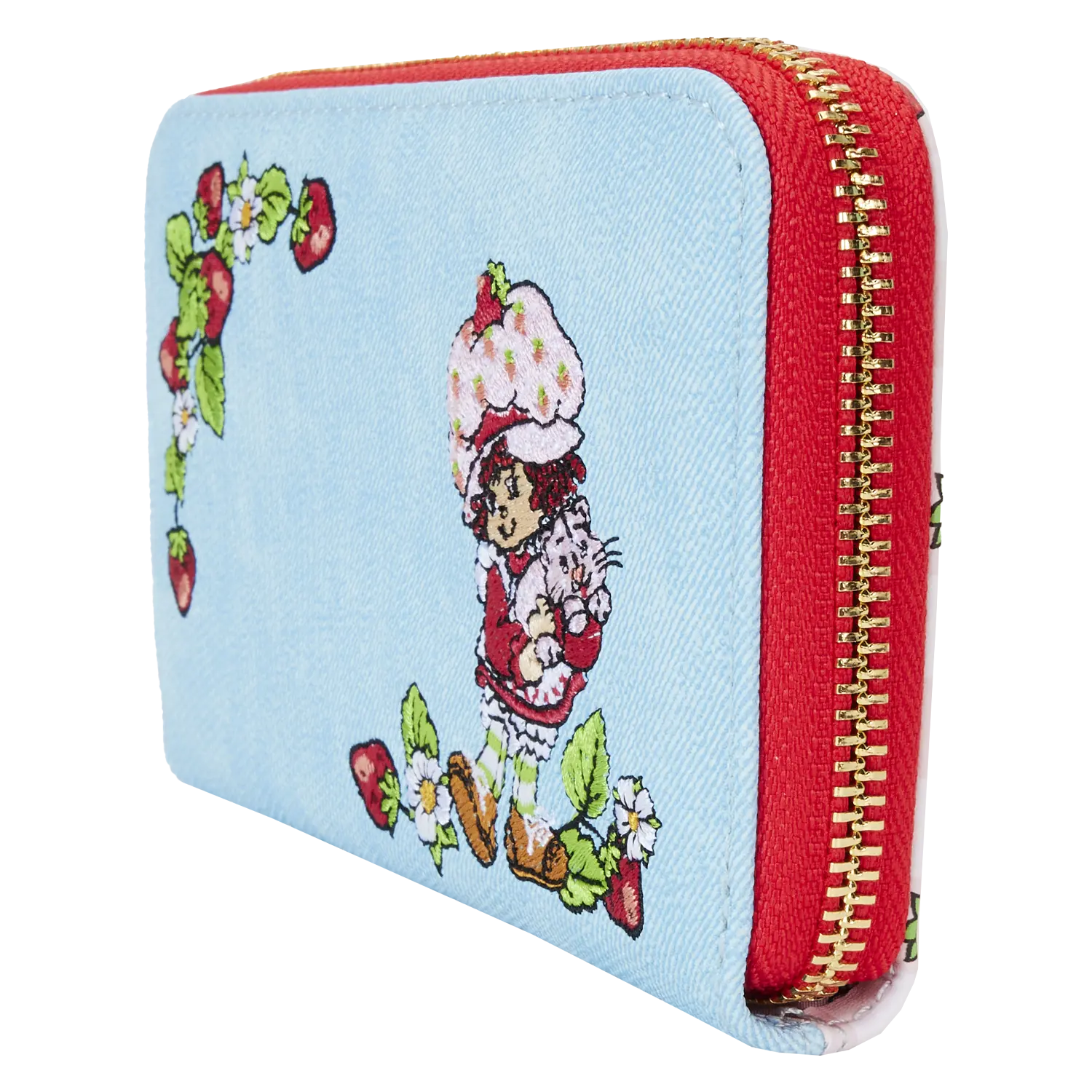 Strawberry Shortcake Denim Zip Around Wallet - Image 4