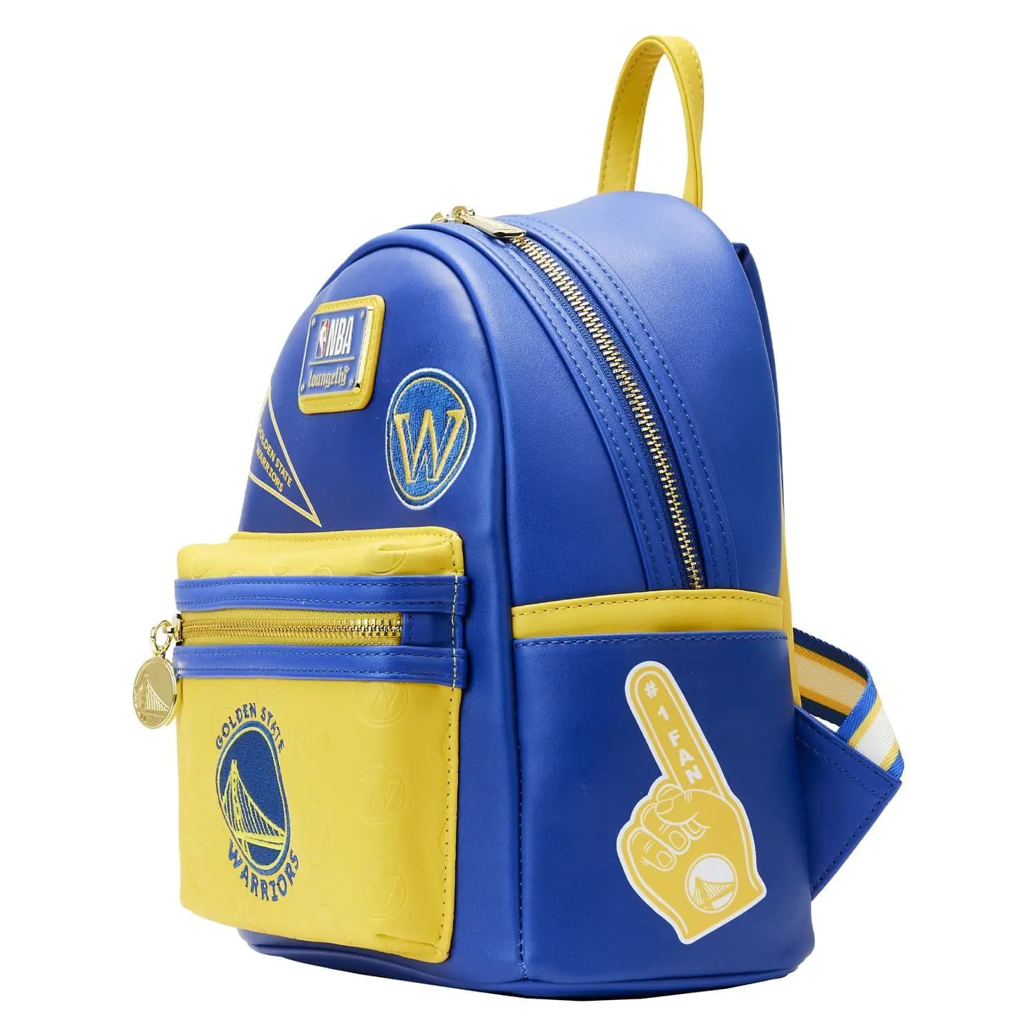 NBA Golden State Warriors Patch Icons Mini Backpack - Image 3