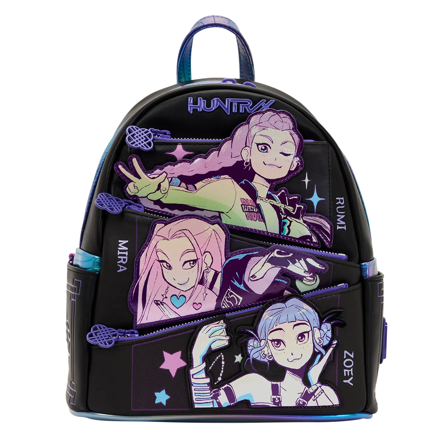 KPop Demon Hunters HUNTR/X Mini Backpack with Photo Card Charm